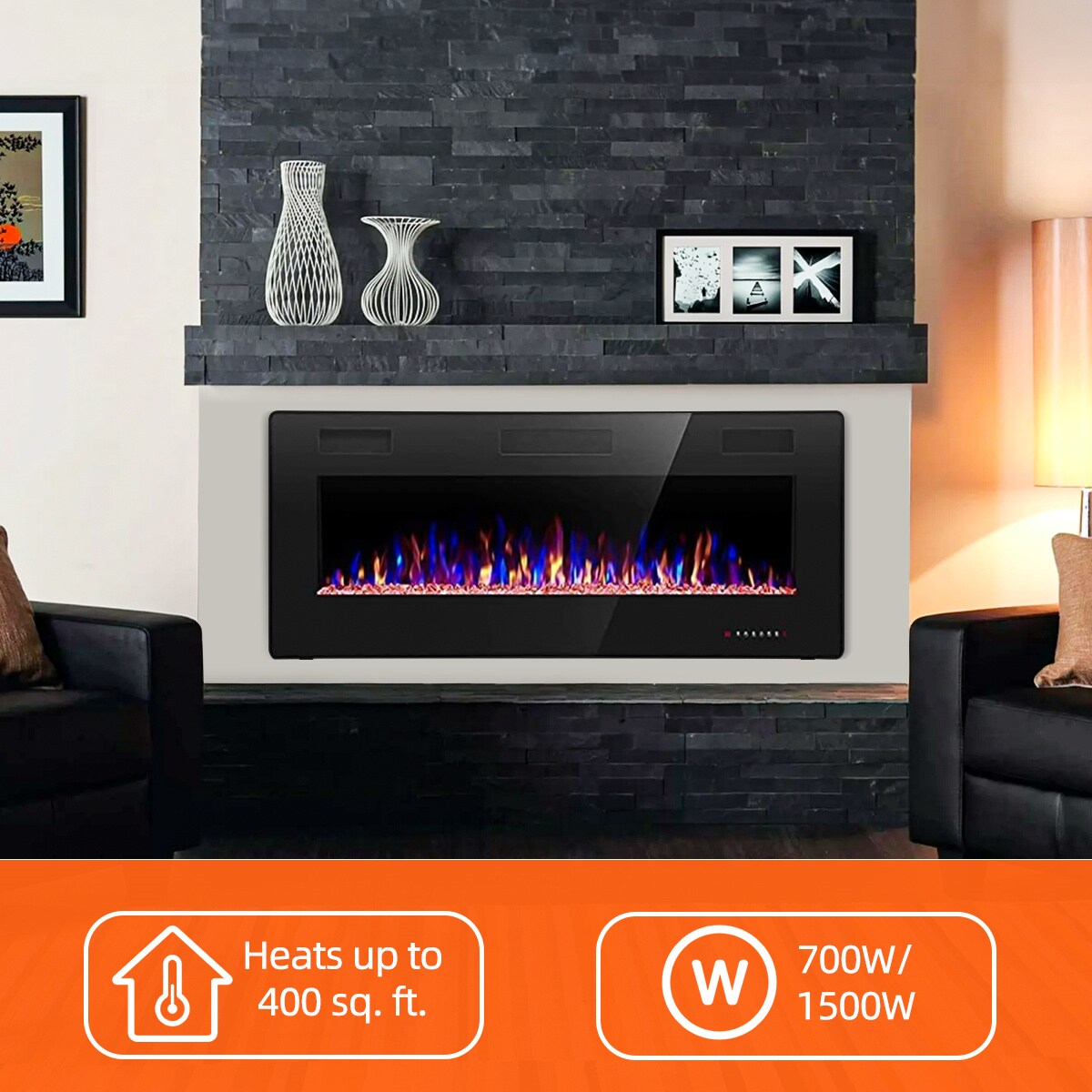 EdenDirect LW-842C3U Electric-Fireplaces - View #3