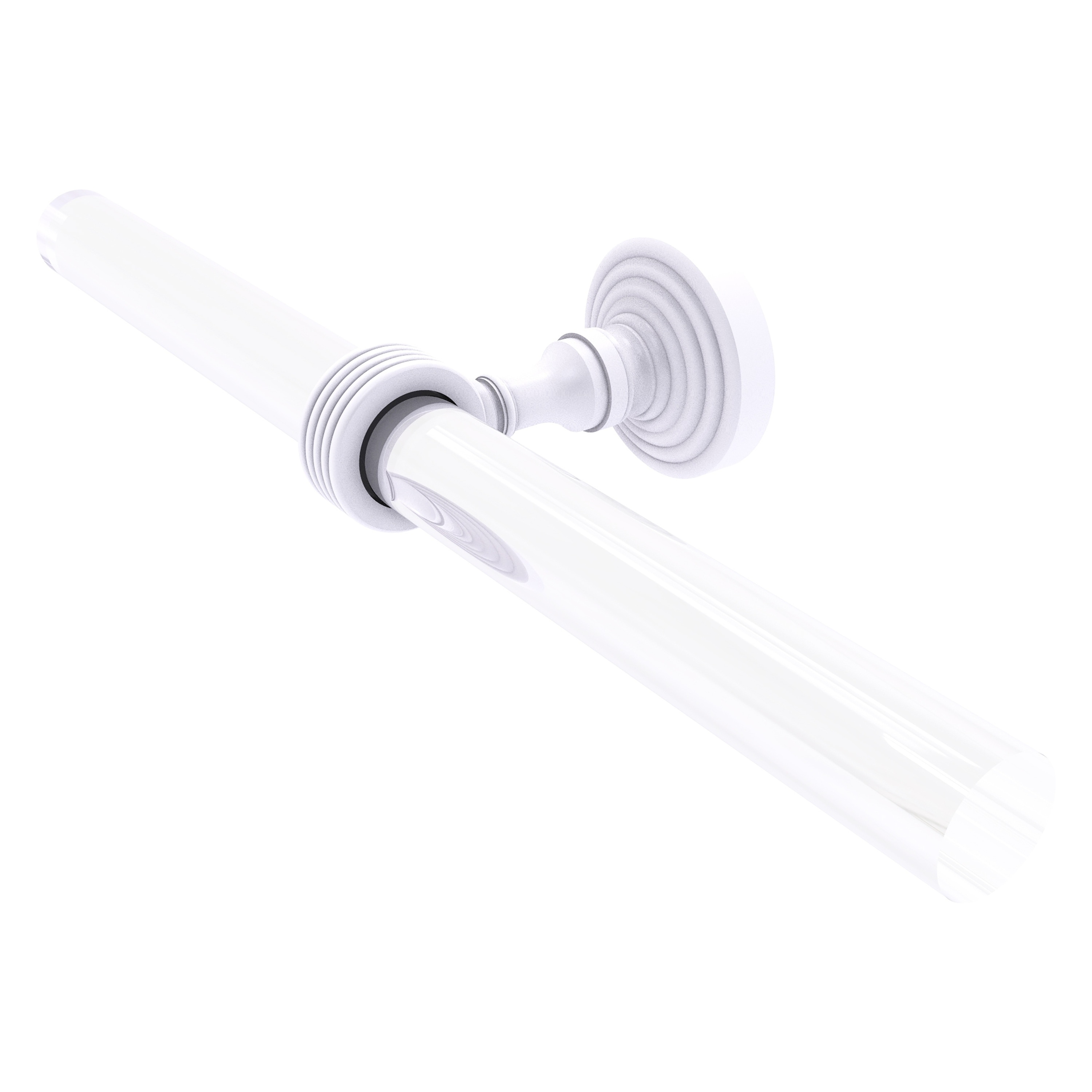 Allied Brass PG-HTBG-2-WHM Pacific Grove 15-in double Matte White Wall mount Double Towel Bar