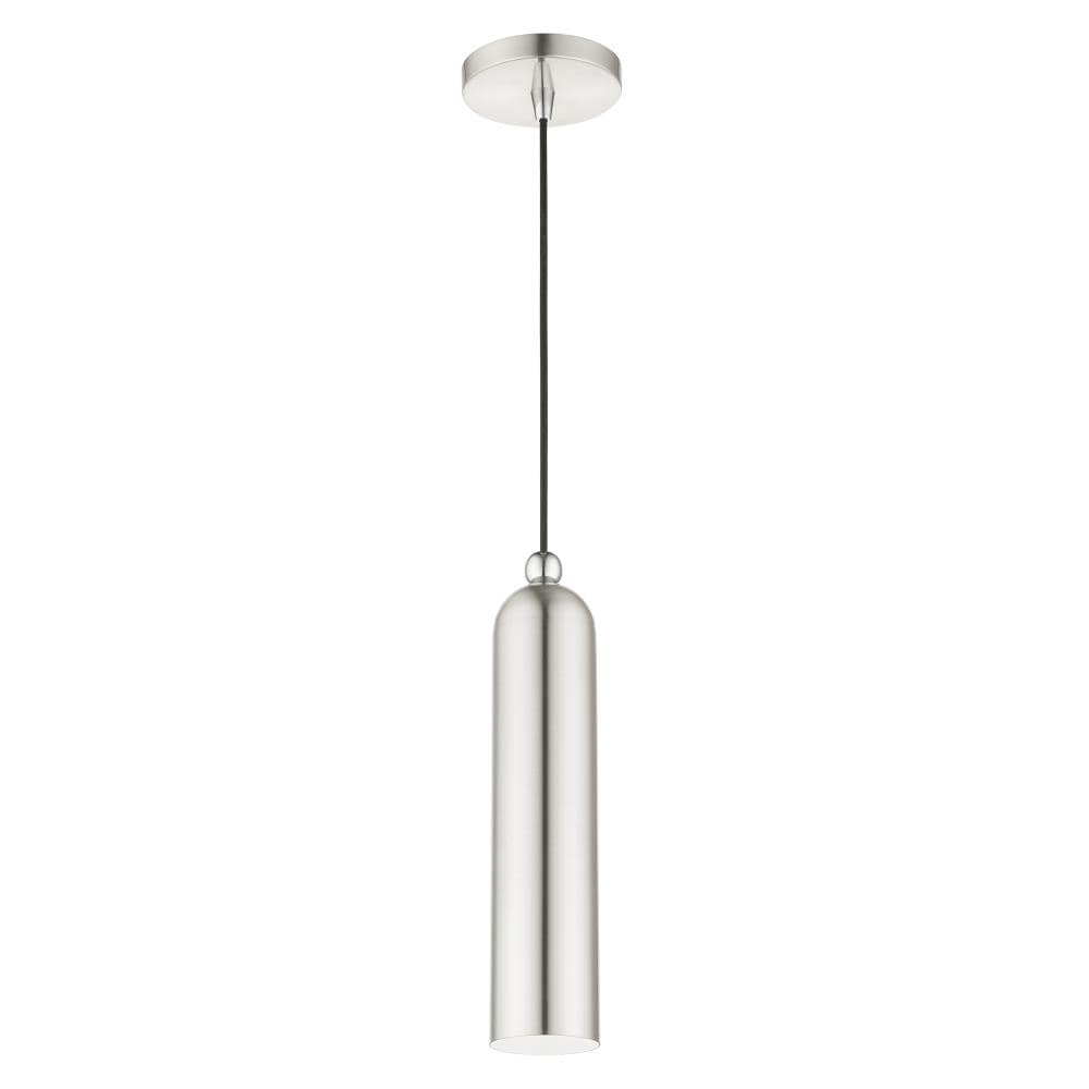 Ardmore Chic Mid-Century Brushed Nickel Single-Light Pendant