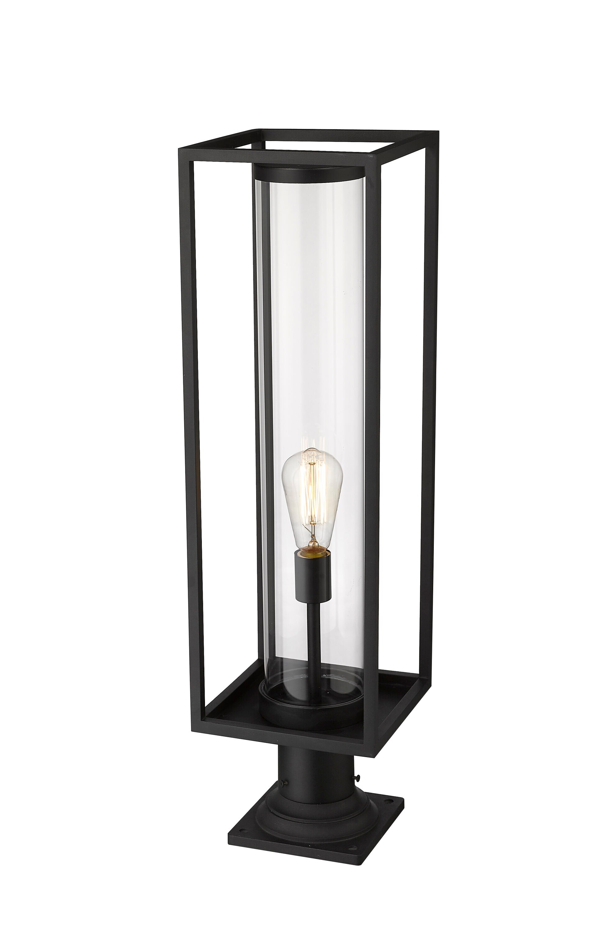 Z-Lite 584PHBR-533PM-BK Post-Lights - View #2