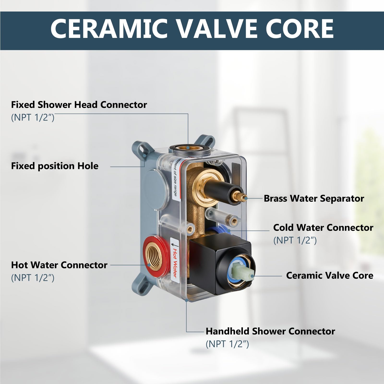 CYIKE LCY0810E243 Fixed-Showerhead - View #5