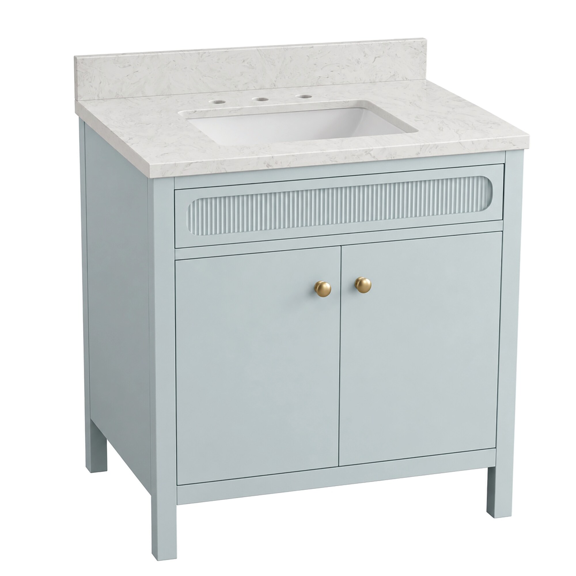WonderLand VANBB30MINT-SKY-L Bath-Vanity-Combo - View #2