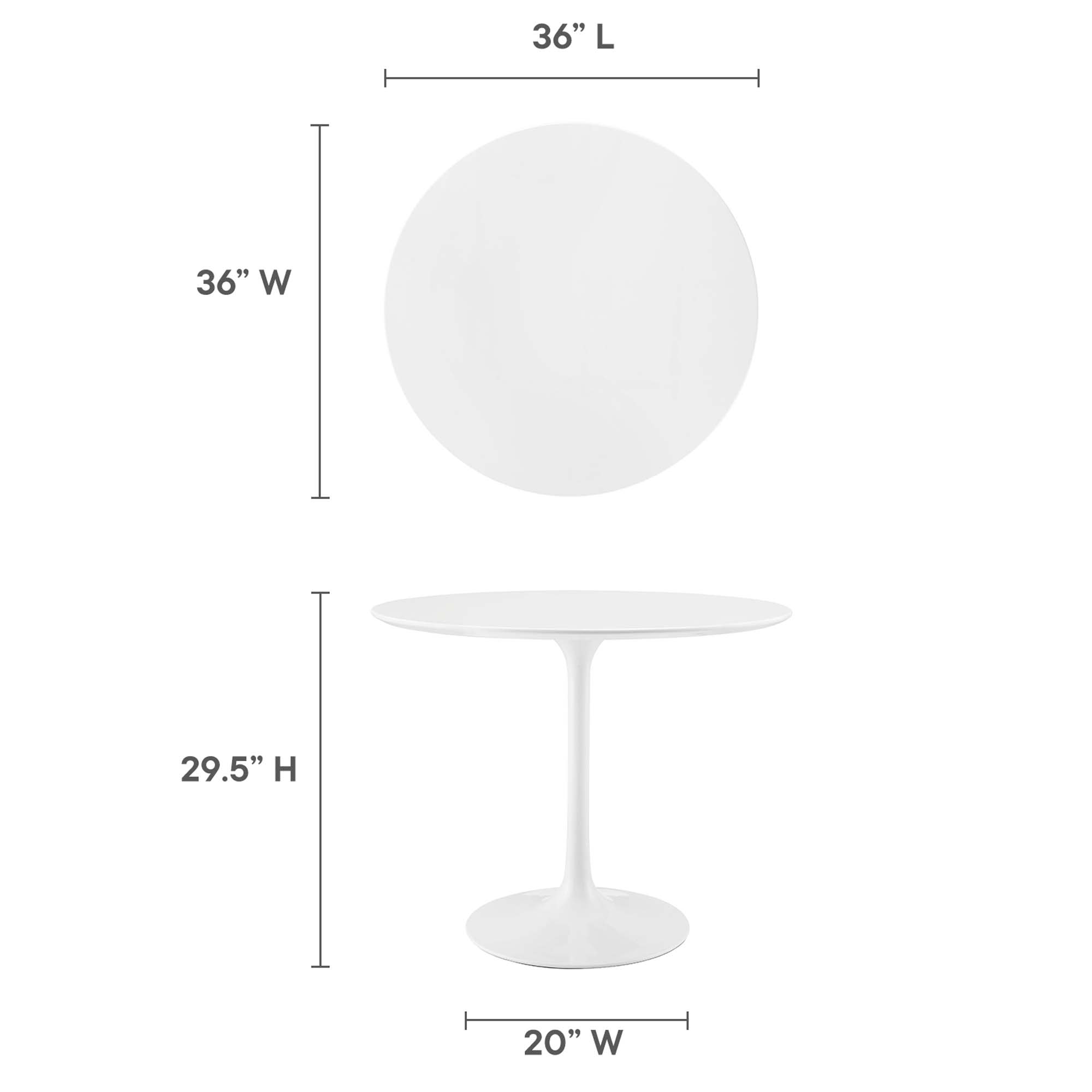 Modway EEI-1116-WHI Dining-Tables - View #3