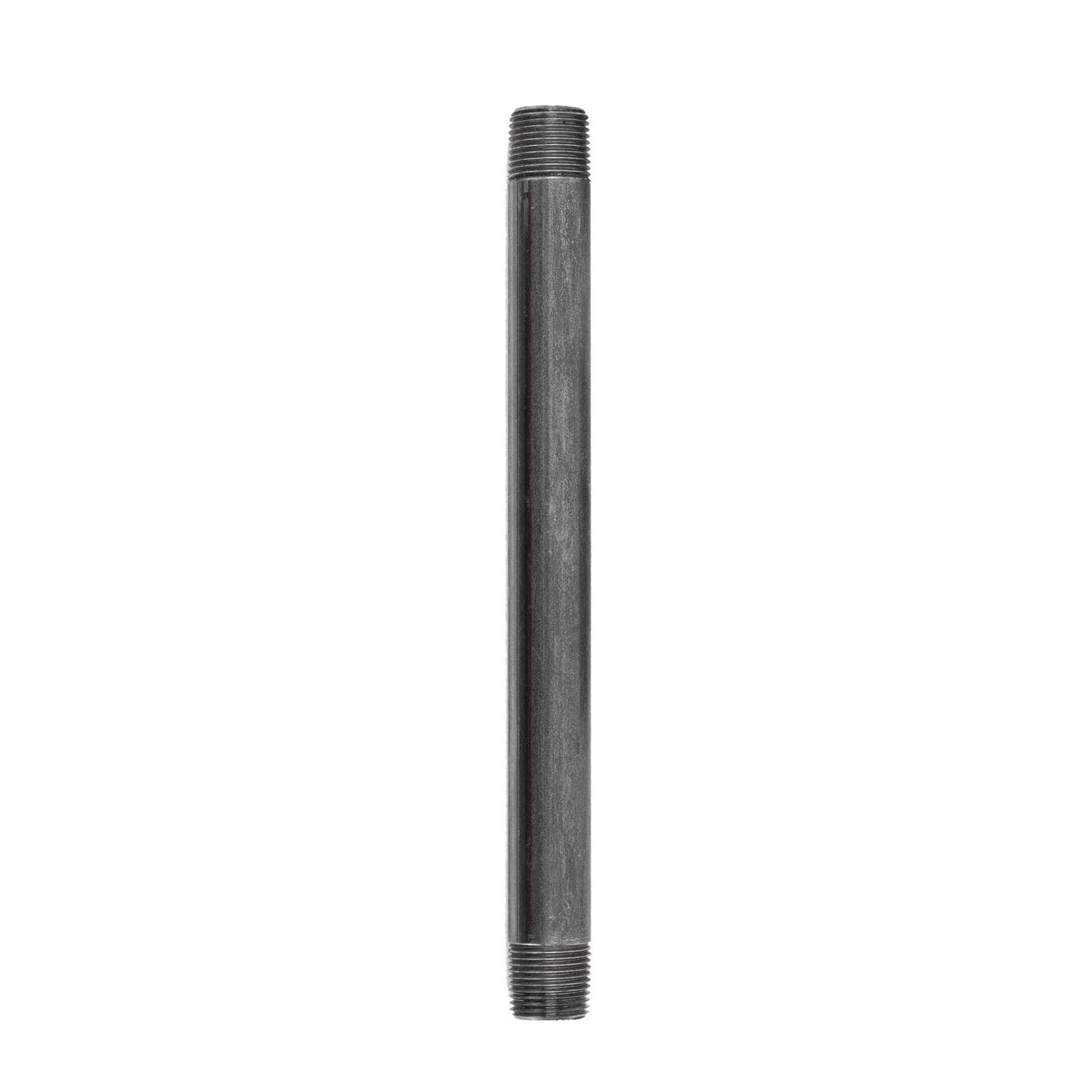 STZ  Industries 1/2 in. MIP each X 1/2 in. D MIP Black Steel 9 in. L Nipple
