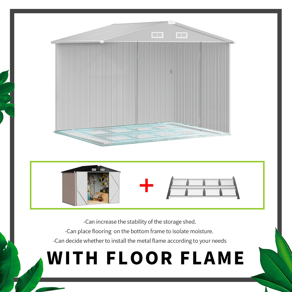 AOXUN G37008-BASE Metal-Storage-Buildings-Sheds - View #7
