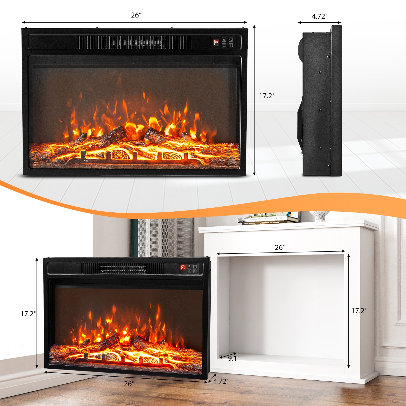ROVSUN LS-G46000790 Electric-Fireplaces - View #8
