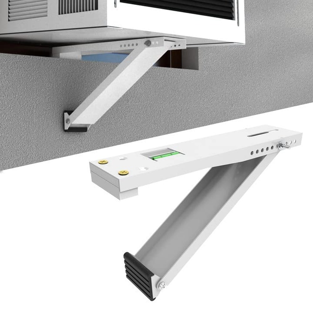 Oyezvary Universal Window Air Conditioner Support Bracket Fits 5000 to 12000 BTU Units Up to 85 lbs Adjustable for 4 to 13 in Wall Sills 1 Piece #LOZ0503A46