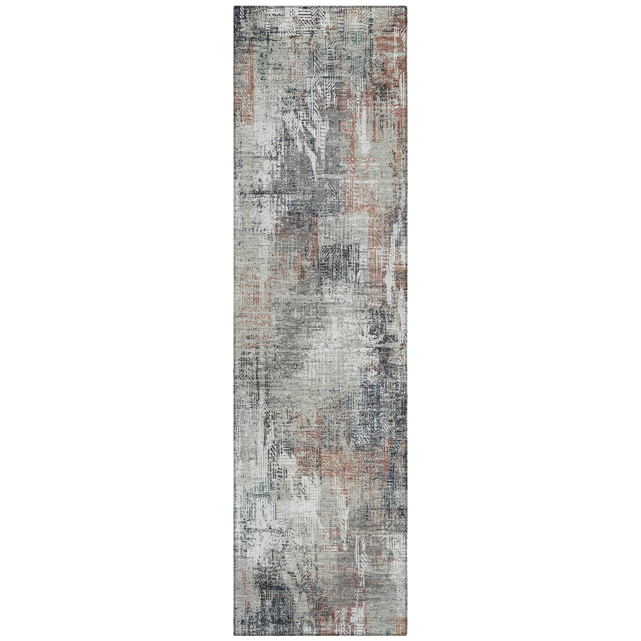 Addison Rugs ACN725TP2X8 Chantille ACN725TP 2 x 7 (ft) Polyester Taupe Rectangular Indoor/Outdoor Geometric Machine washable Area rug