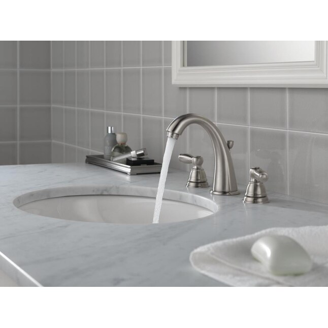 Peerless Claymore Oil-Rubbed Bronze 2-handle Widespread WaterSense Bathroom Sink Faucet with Drain Peerless Claymore Oil-Rubbed Bronze 2-handle Widespread WaterSense Bathroom Sink Faucet with Drain