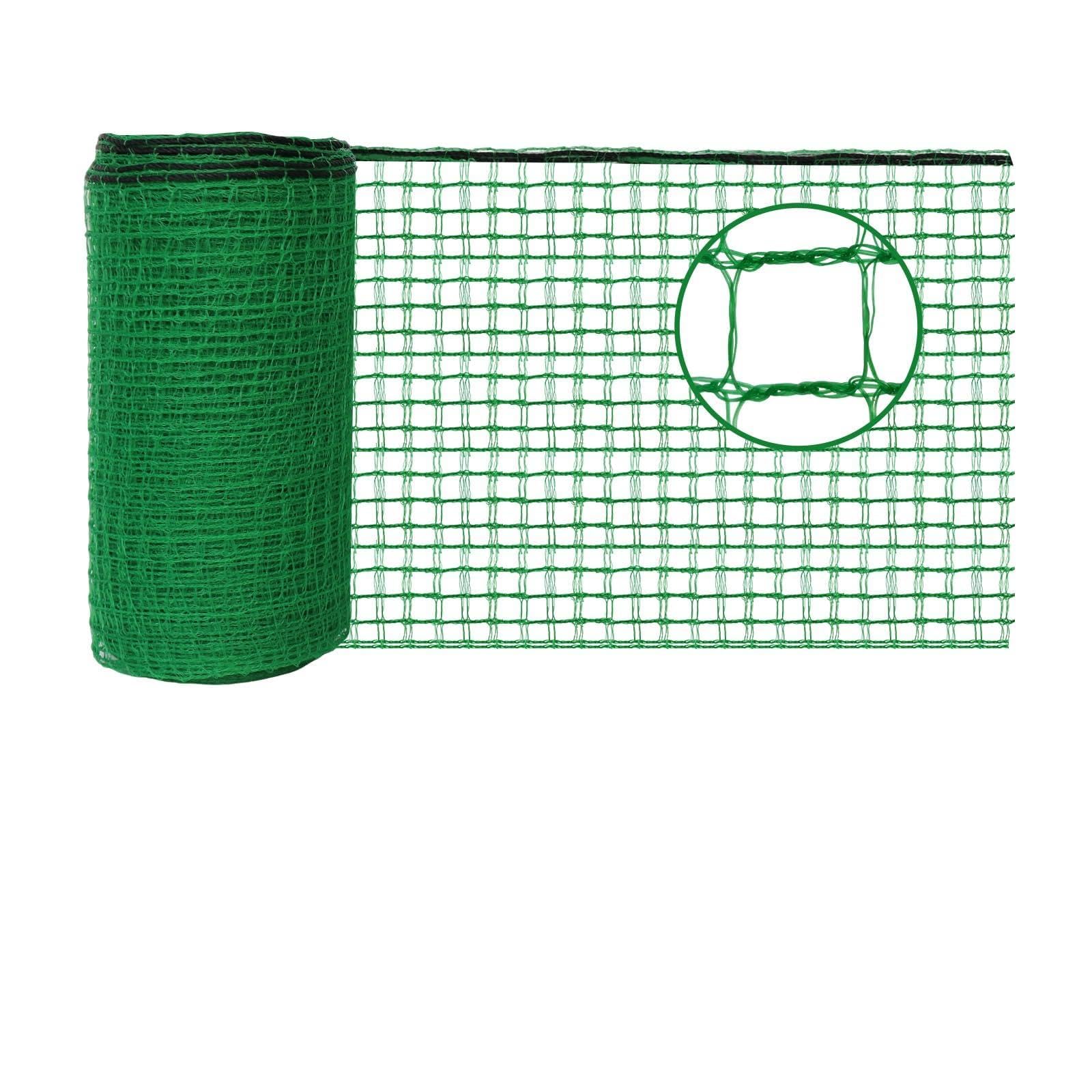 CYIKE  Plastic Mesh Fencing Four Feet by One Hundred Feet Green Garden Bird Netting and Deer Fence Temporary Animal Barrier for Plants Fruit and
