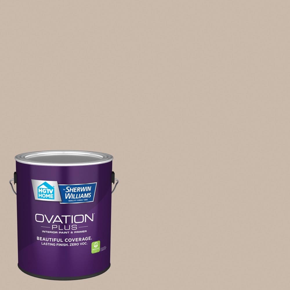 HGTV HOME by Sherwin-Williams 2005-10B-2557219 Ovation Plus Satin Dust Bunny 2005-10B Latex Interior Paint Paint + Primer ( 1-gallon )
