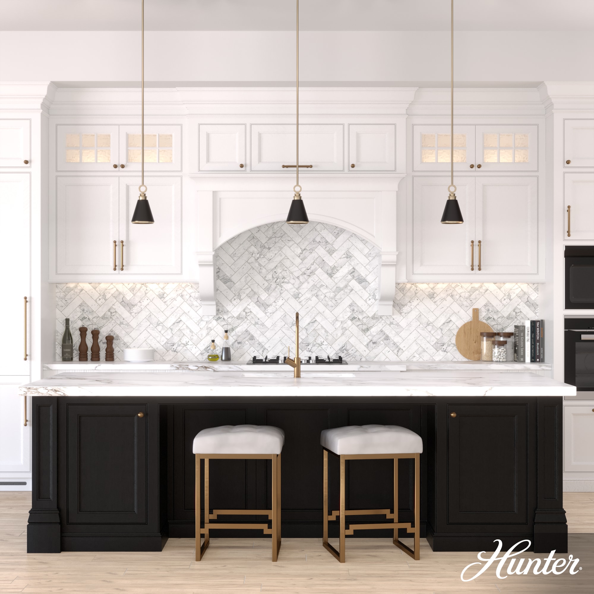 Alturas Gold 6" Matte Black Mini Pendant with LED Option