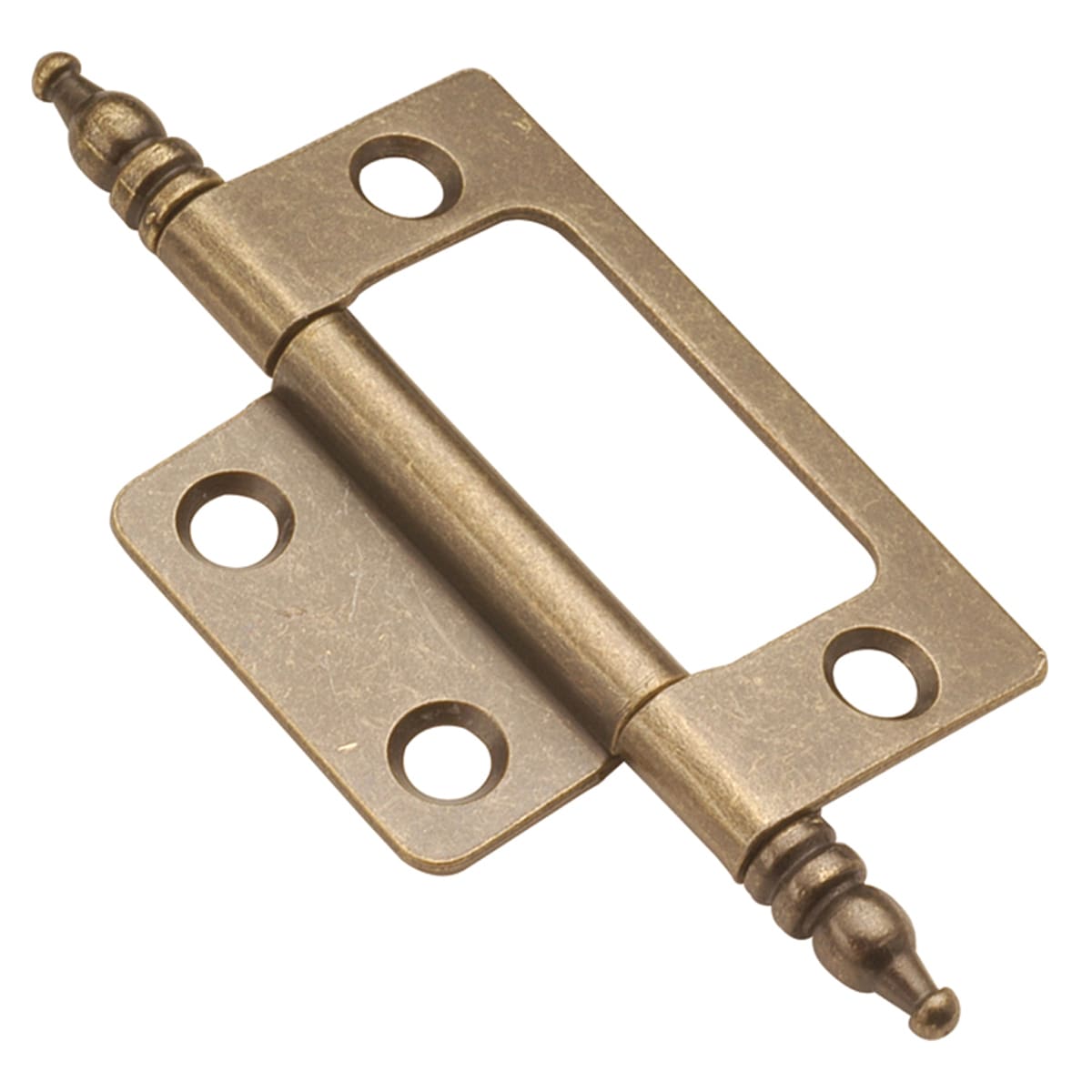 Hickory Hardware P8294-AB-10B 110-Degree Flush Surface Antique Brass Cabinet Hinge , 10 Pairs ( 20 -Pieces)