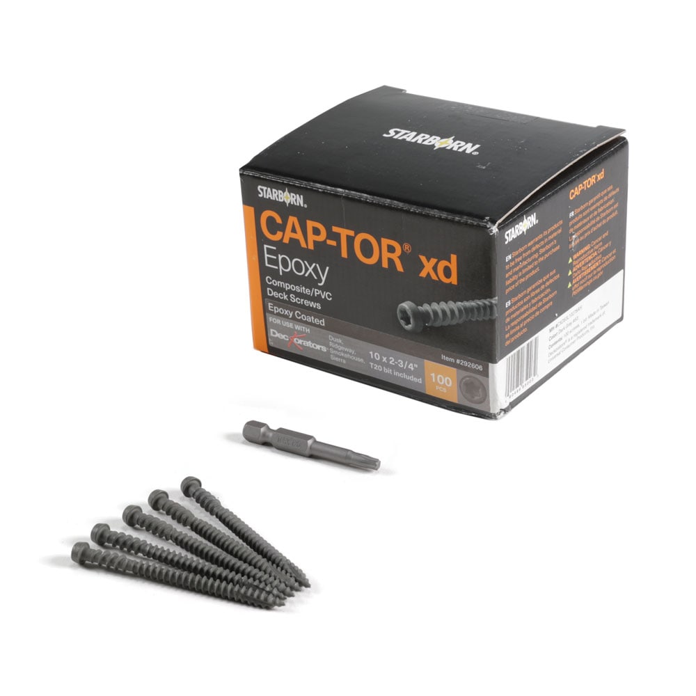 Deckorators 292606 2.75 Inches Dark gray Hidden Deck Fastener 25 Square feet ( 100 -Pack )