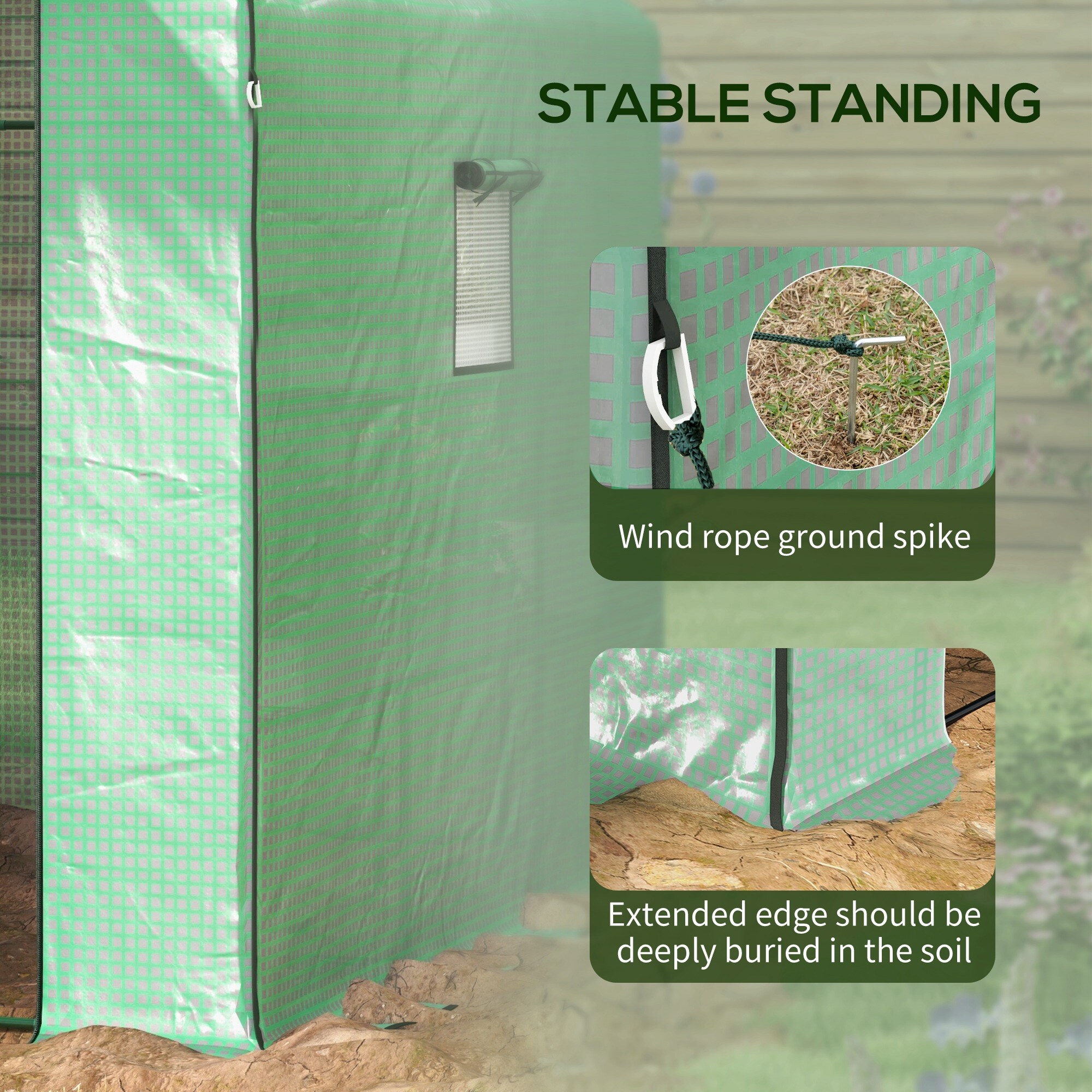 Outsunny 845-934V00GN greenhouses - View #5