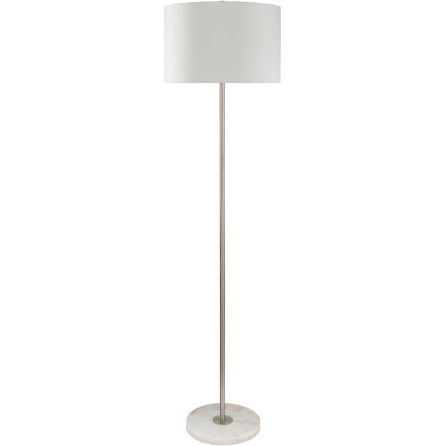 Surya Becker 62.5-in Silver Floor Lamp in the Floor Lamps department at ...