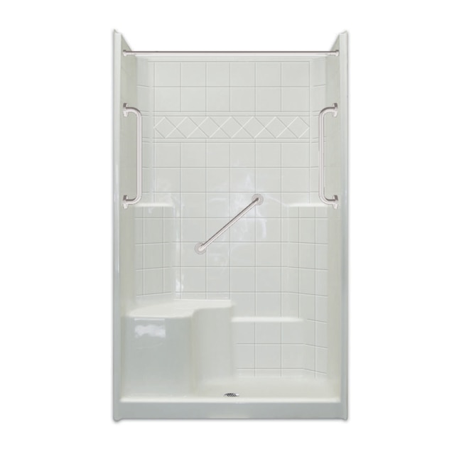 Laurel Mountain Spencer Low Threshold, Shower Surround Kit With Seat