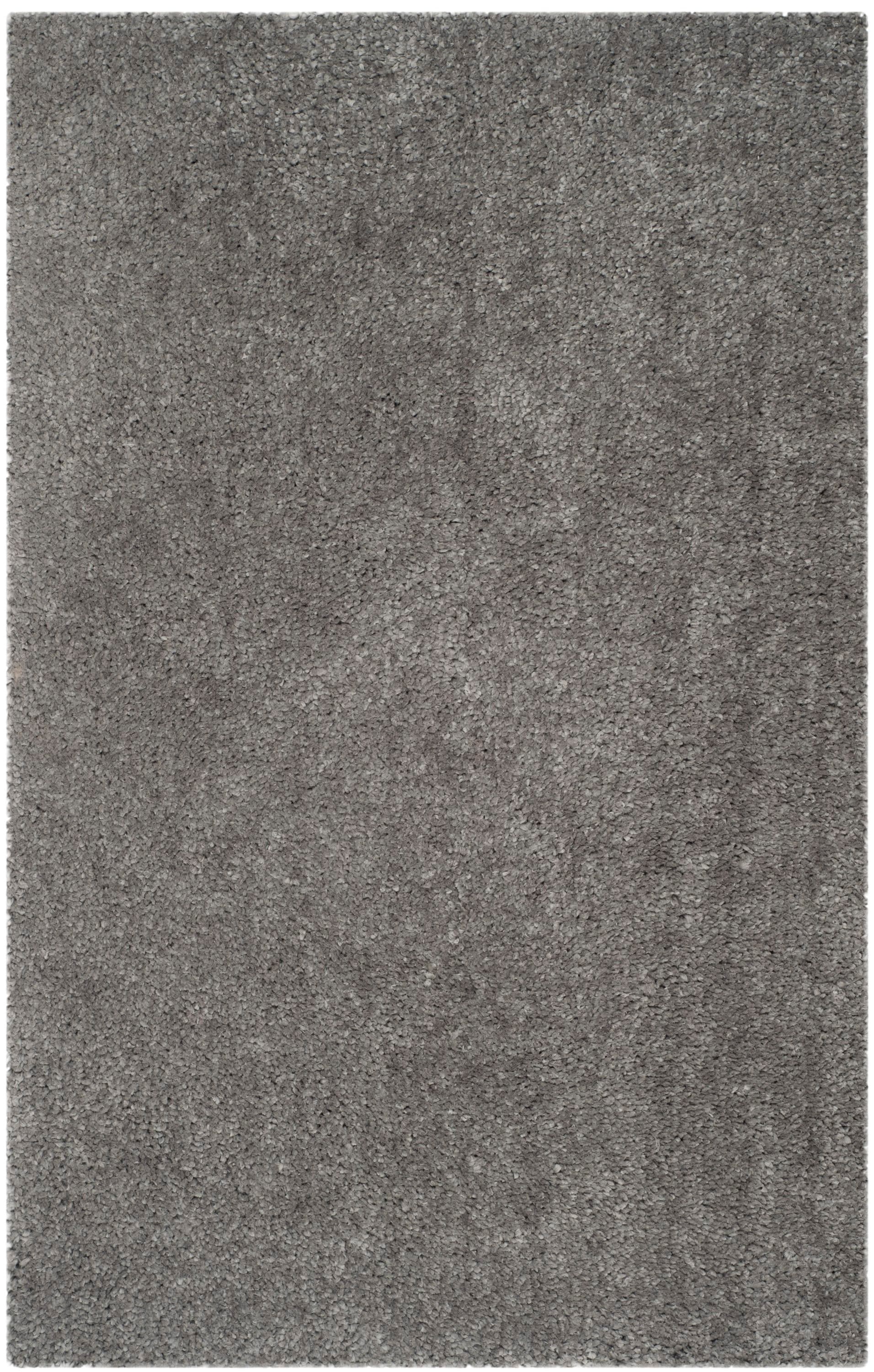 Safavieh SG267C-5 Popcorn Shag 5 x 8 (ft) Tufted Polyester Silver Rectangular Indoor Solid Area rug