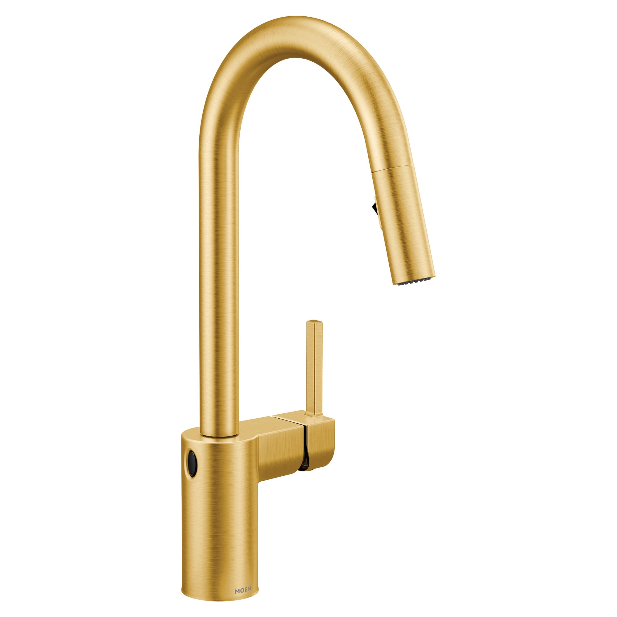 Moen 7565EWBG Brushed Gold Single Handle Deck-mount Pull-down Kitchen Faucet with Sprayer