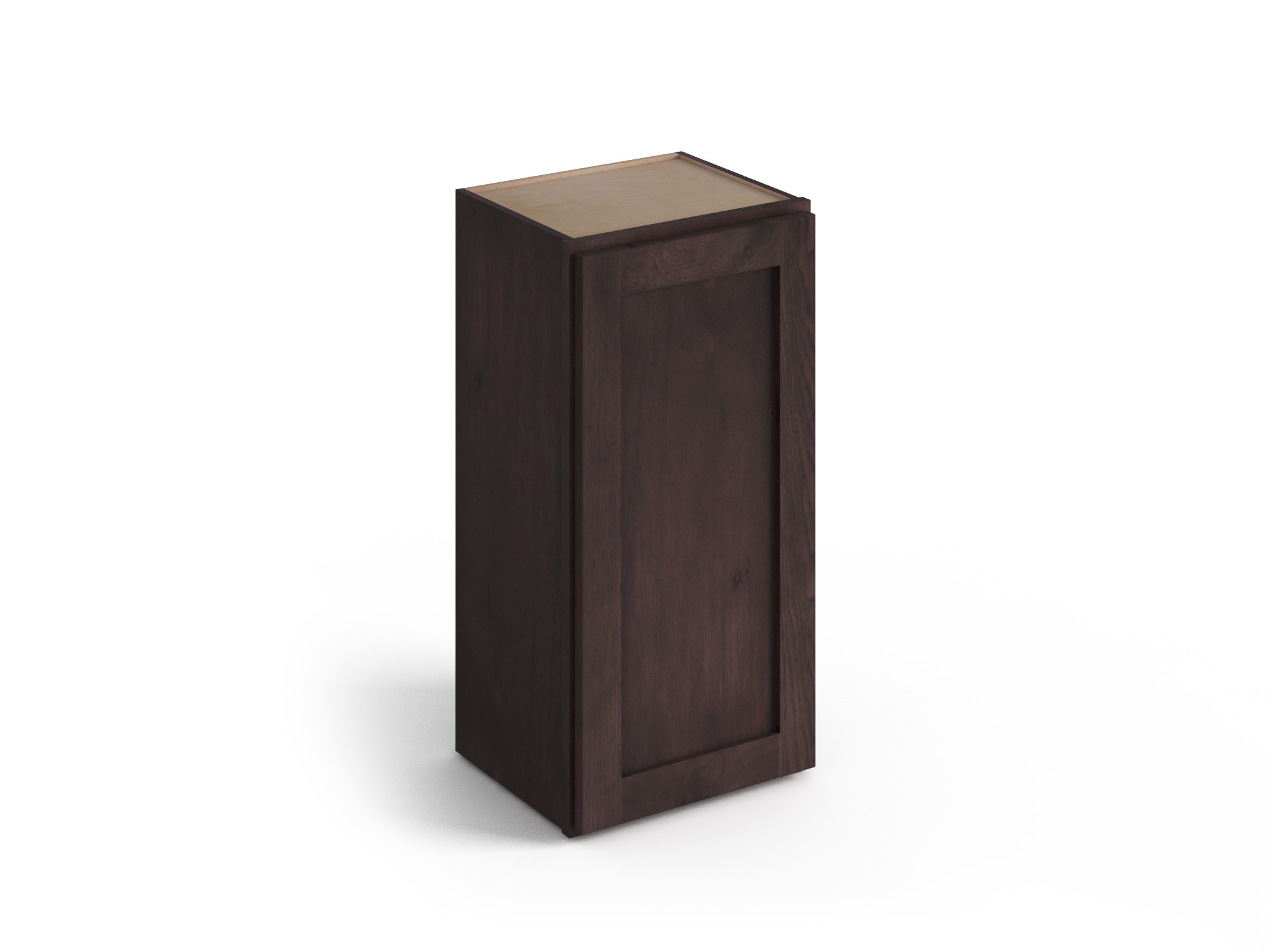 Valleywood Cabinetry 15-in W x 30-in H x 12-in D Rustic Hickory Wall Ready To Assemble Plywood Cabinet (Flat Panel Shaker Door Style)