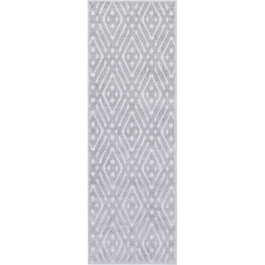 Unique Loom Ella Sabrina Soto Outdoor 2 x 6 Gray Indoor/Outdoor Geometric French Country Runner Unique Loom Ella Sabrina Soto Outdoor 2 x 6 Gray Indoor/Outdoor Geometric French Country Runner