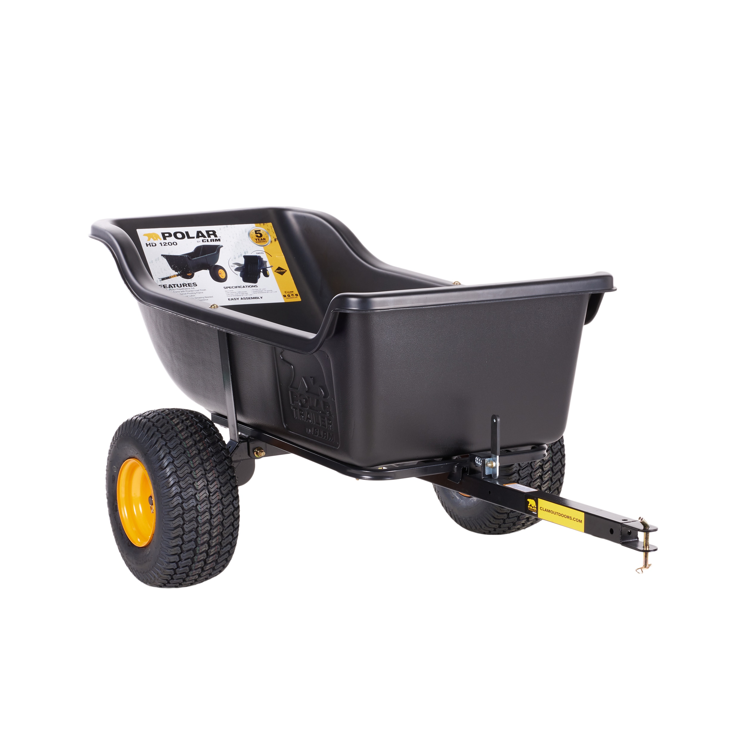 Polar 20-cu ft Poly Dump Cart with Tandem Axles, 1200 lb Capacity, 5-Year Warranty 8232 Sansujyuku sansujyuku.com