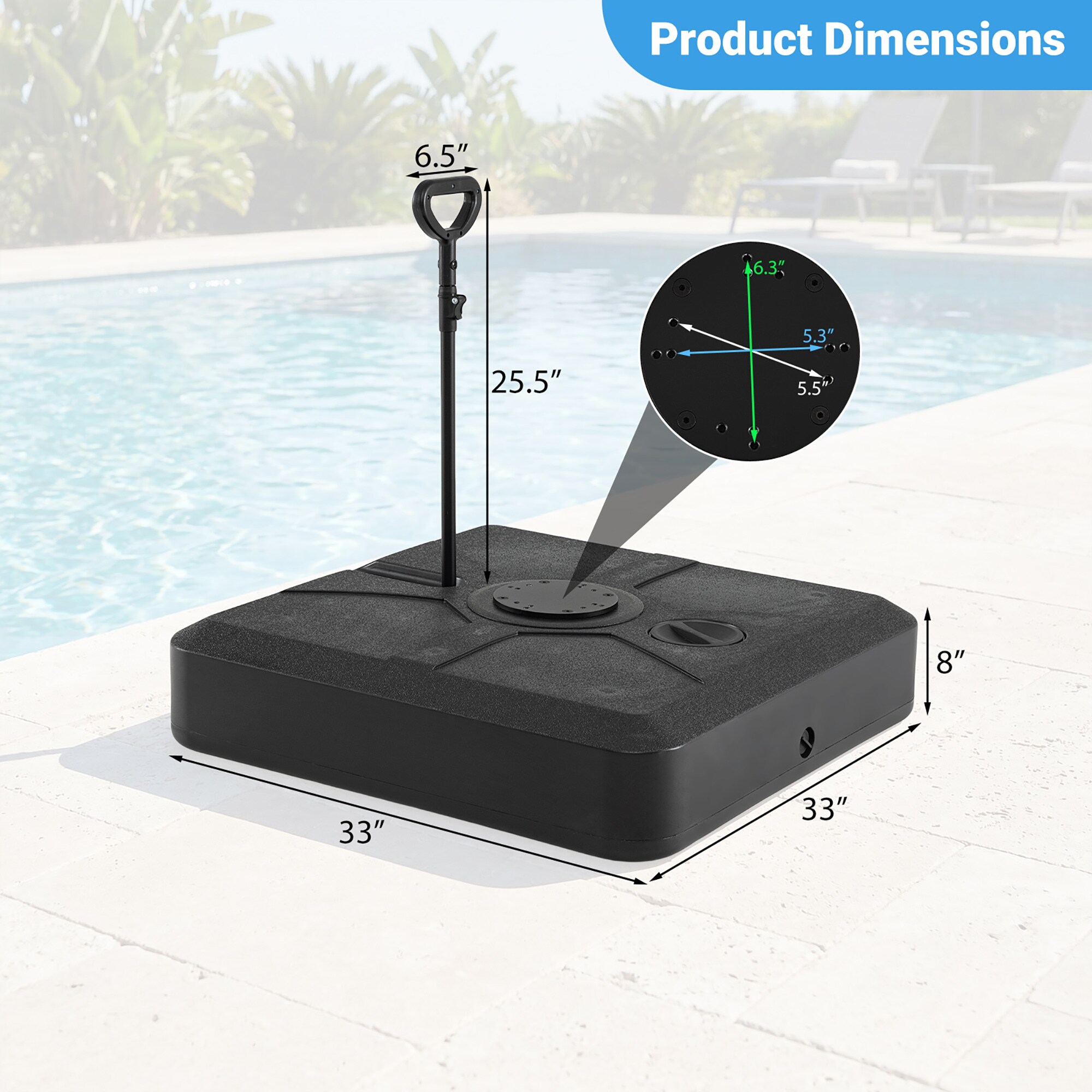 Costway HCST13591 Umbrella-Bases - View #2