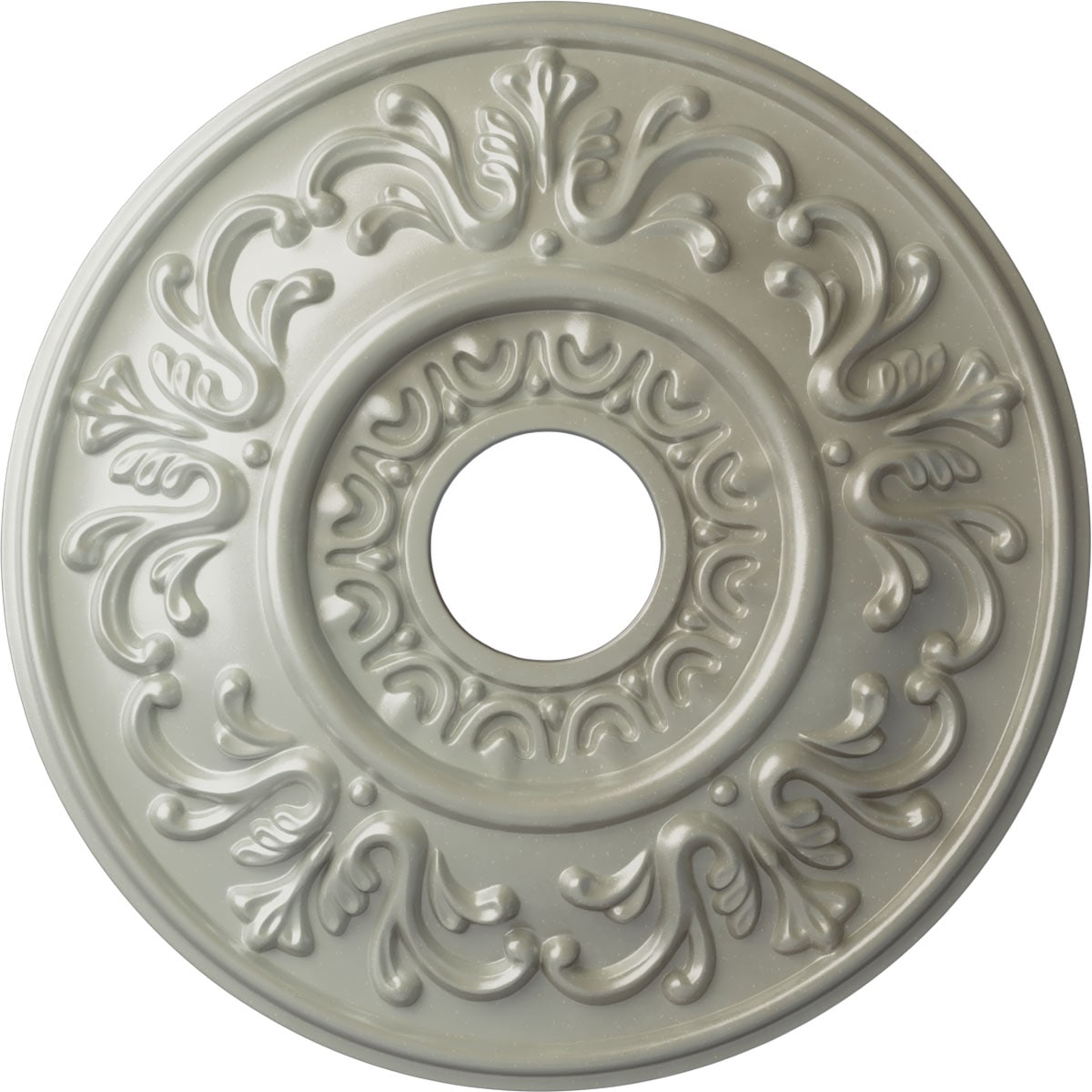 Ekena Millwork CM18VLFCS Valletta 18-in W x 18-in L Painted Flash Copper Polyurethane Whole Ceiling Medallion