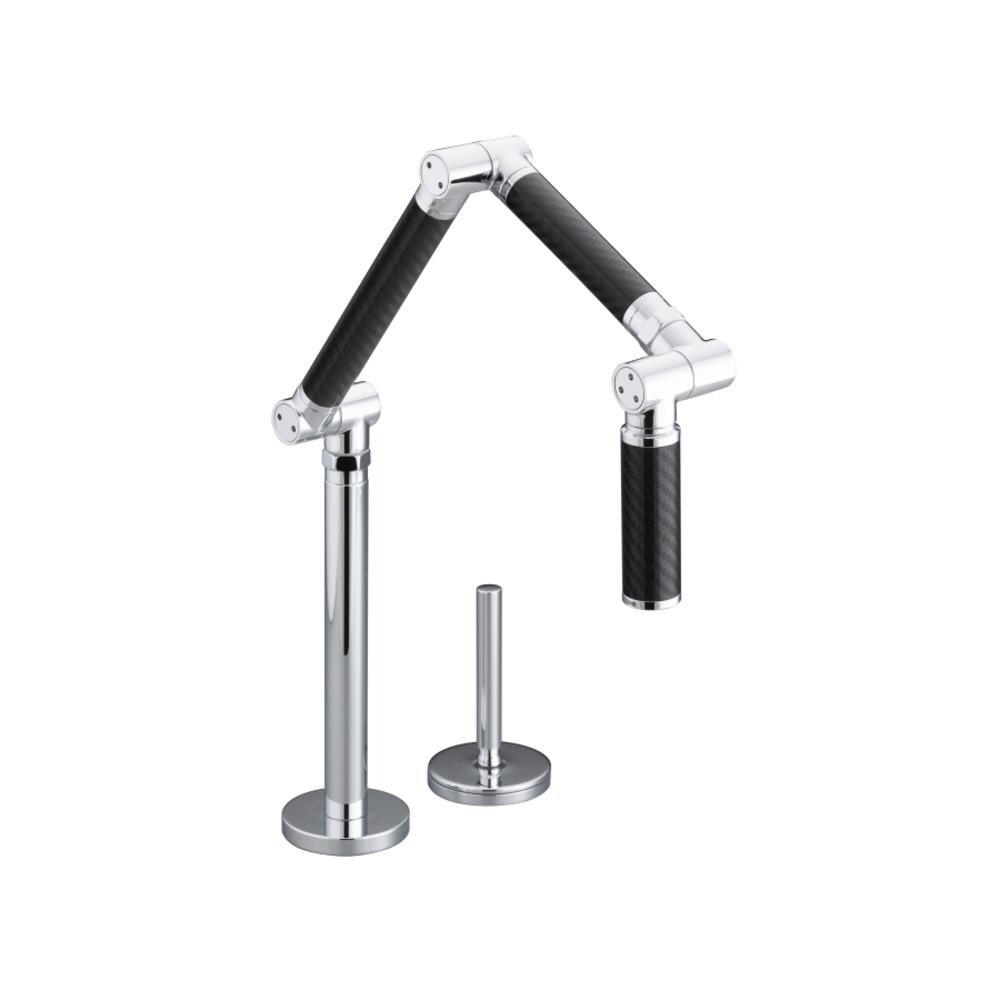 Kohler Karbon Polished Chrome 1 Handle Deck Mount High Arc Kitchen Faucet At 3286