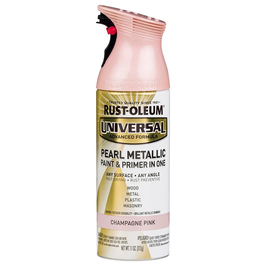 Rust-Oleum Universal Gloss Champagne Pink Pearlescent Spray Paint and  Primer In One (NET WT. 11-oz) at