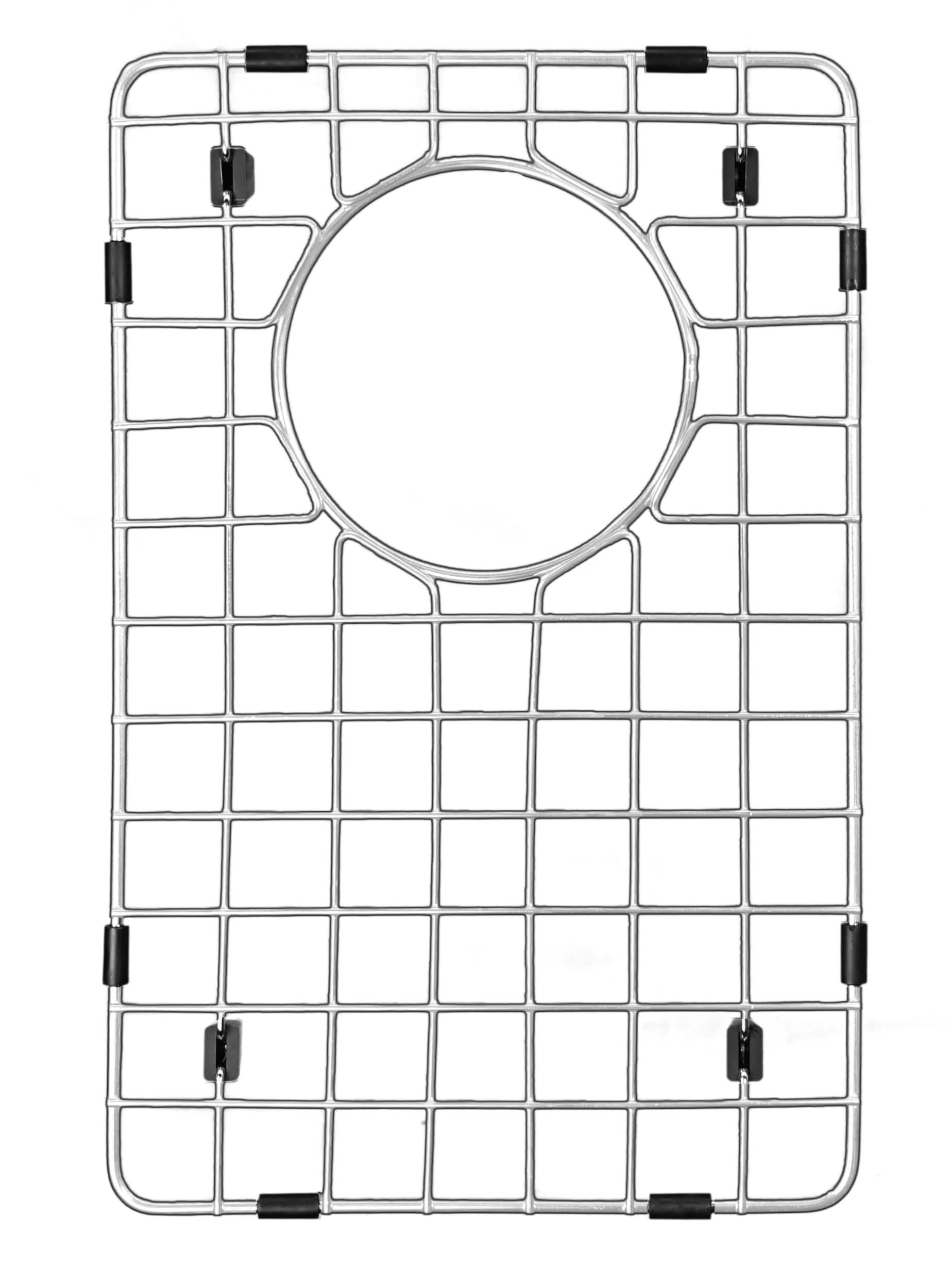 Karran GR-6019 GR-6019 Bottom Grids 14-Inches x 9-Inches Back center Drain Stainless steel Sink grid