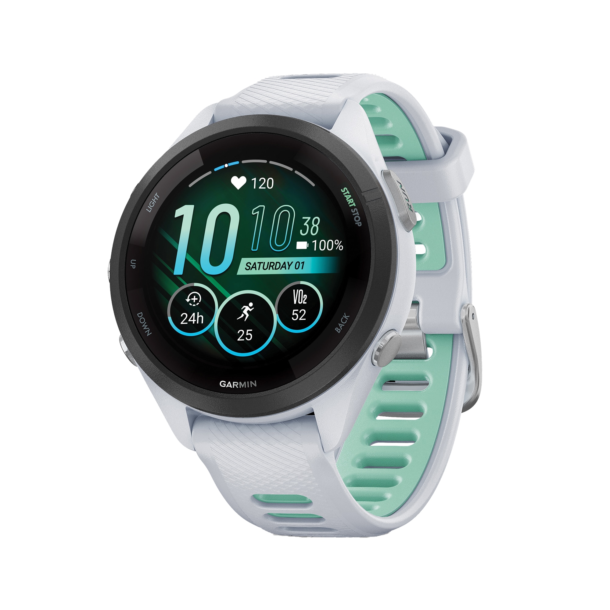 Garmin GRM0281004 Forerunner 265S Running Smart Watch with Step Counter, Heart Rate Monitor and GPS Enabled