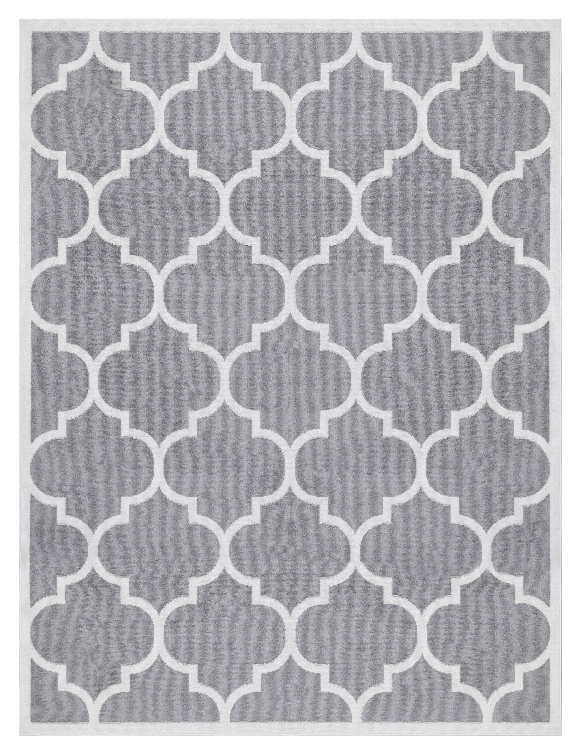 Ottomanson PTR1553-5X7 Paterson 6 X 7 (ft) Grey Indoor Area Rug