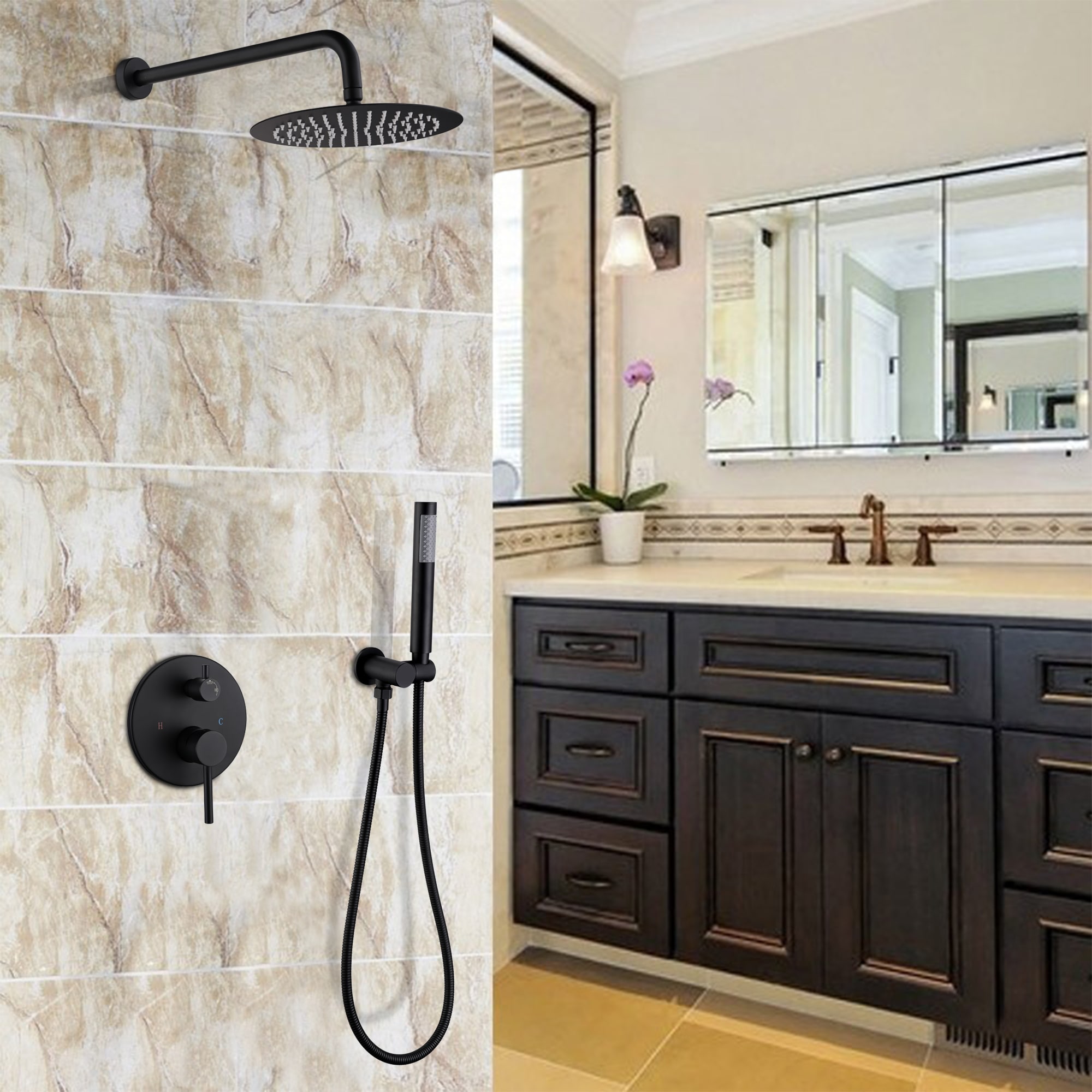 WELLFOR WN0711 Showerhead-Bar-Panels - View #3