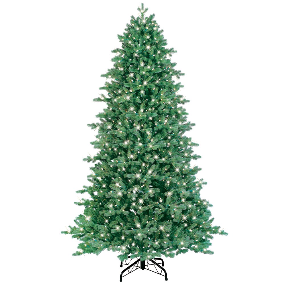 GE 20768LO 7.5-ft Pre-lit Artificial Christmas Tree Constant Clear Lights