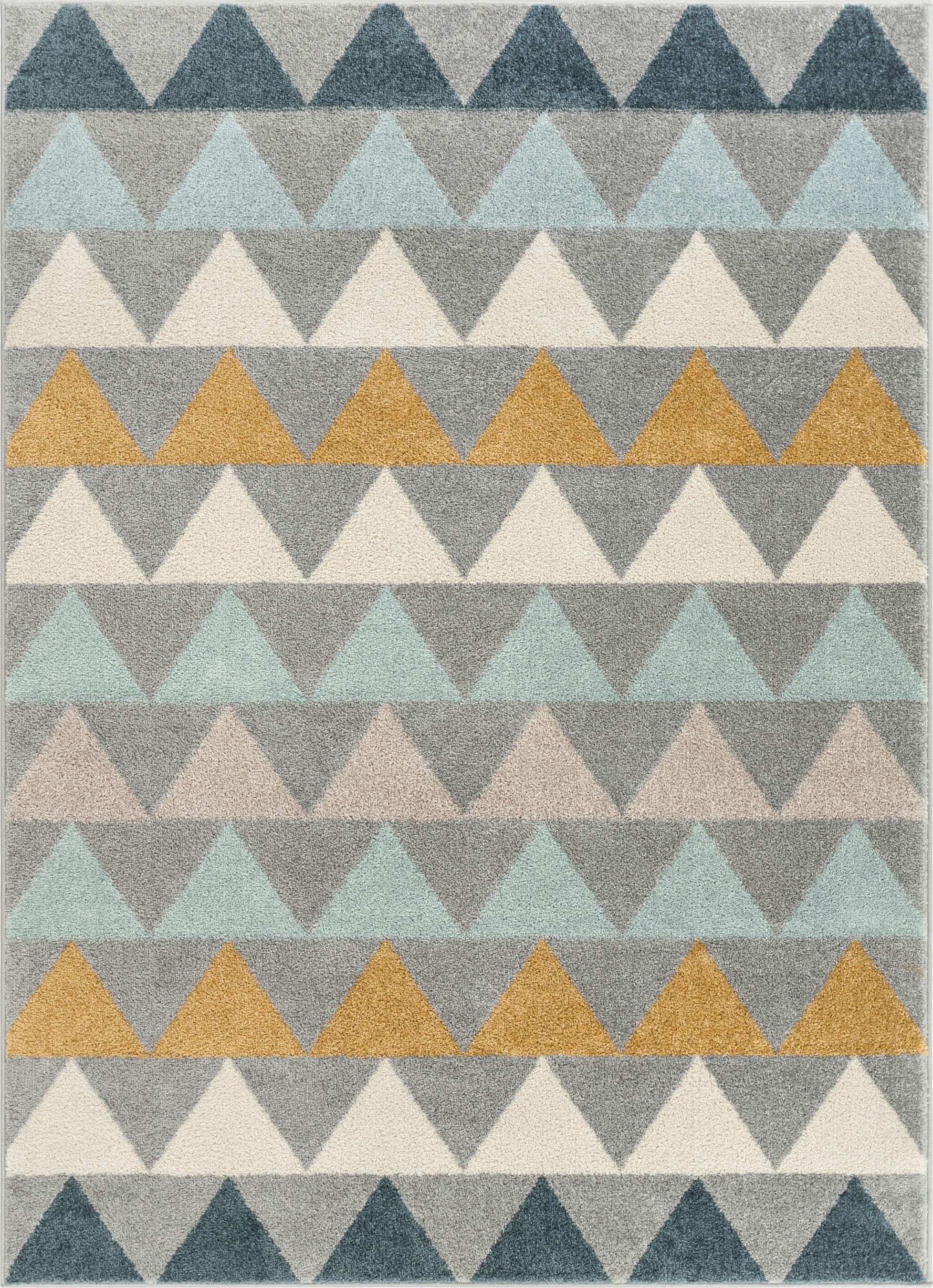 Well Woven MC-307-3 Mystic 2 x 3 (ft) Loomed Polypropylene Grey Rectangular Indoor Geometric Mid-Century Modern Area rug