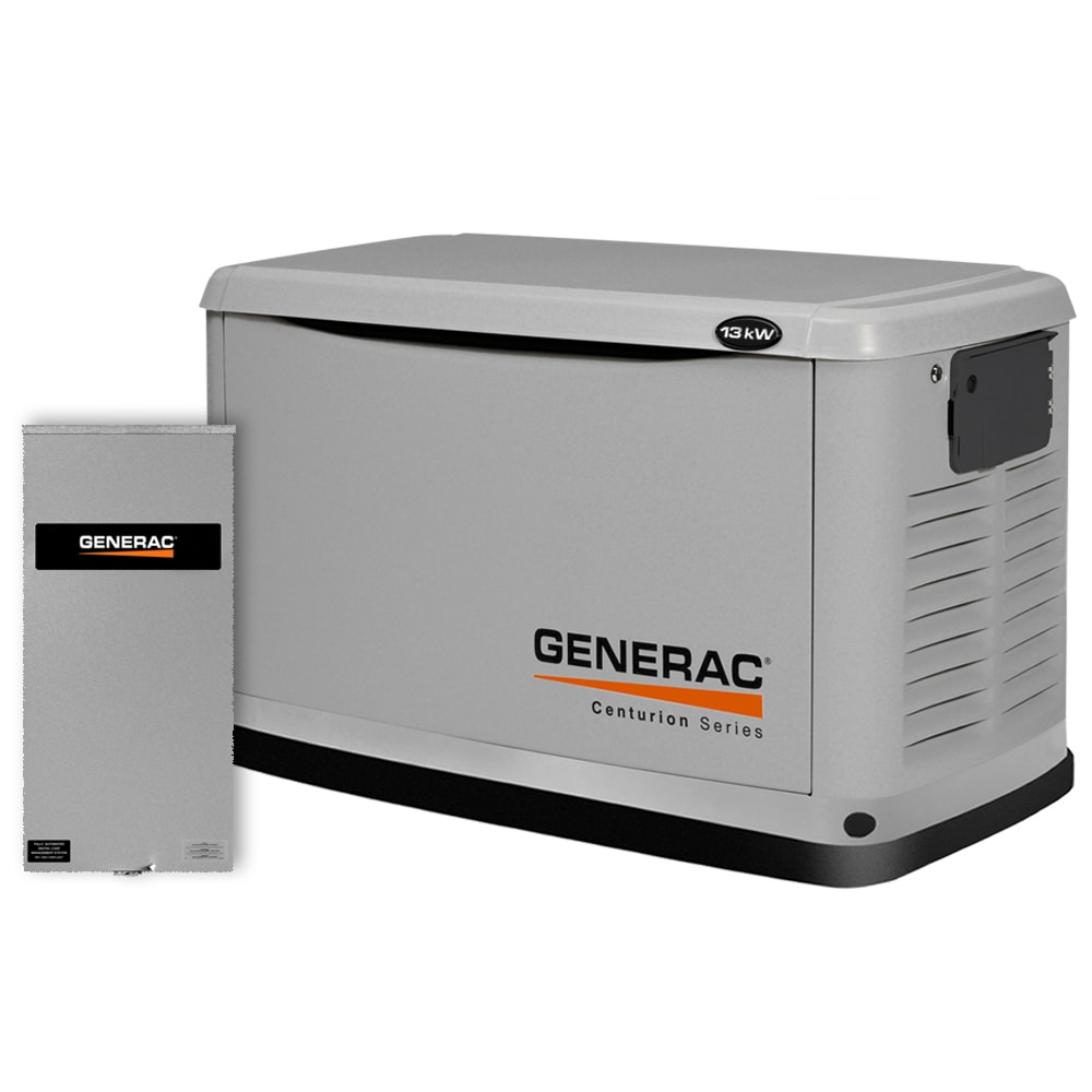 Generac 6255 Centurion 13000-Watt (LP)/13000-Watt (NG) Standby Generator with Automatic Transfer Switch