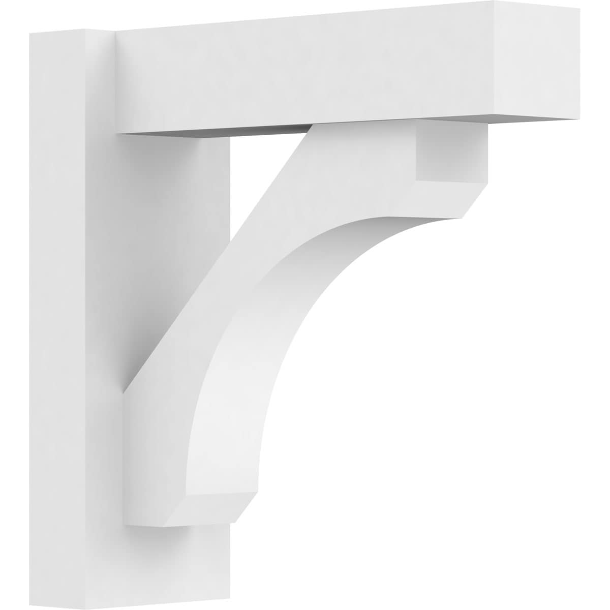 Ekena Millwork OUTP05X14X14LEC05 5-in W X 14-in D X 14-in H Legacy Architectural Grade PVC Outlooker with Block Ends