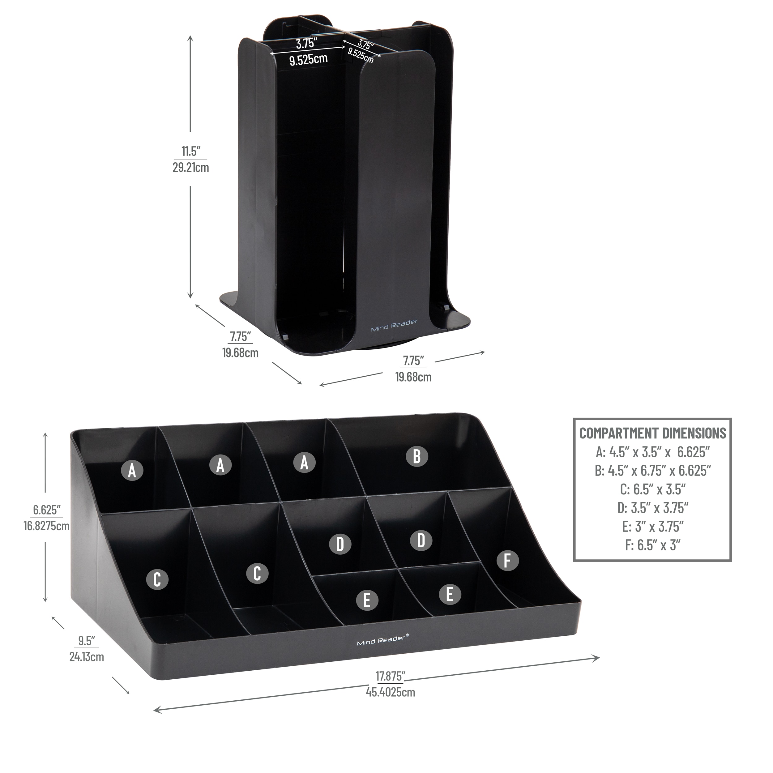 Mind Reader CDCOM-BLK Coffee-Beverage-Organizers - View #3