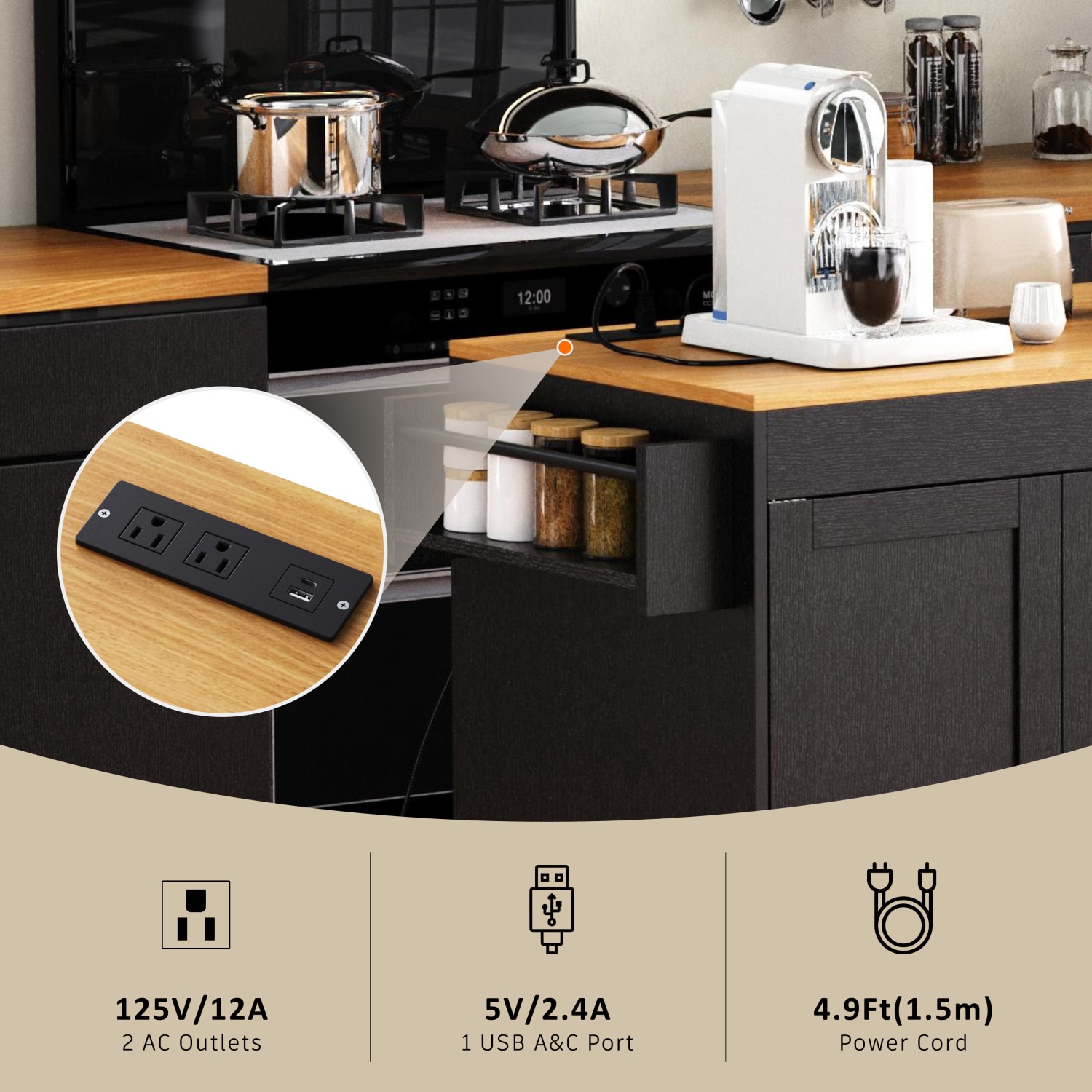 Streamdale Furniture N707P303401B Kitchen-Furniture - View #7