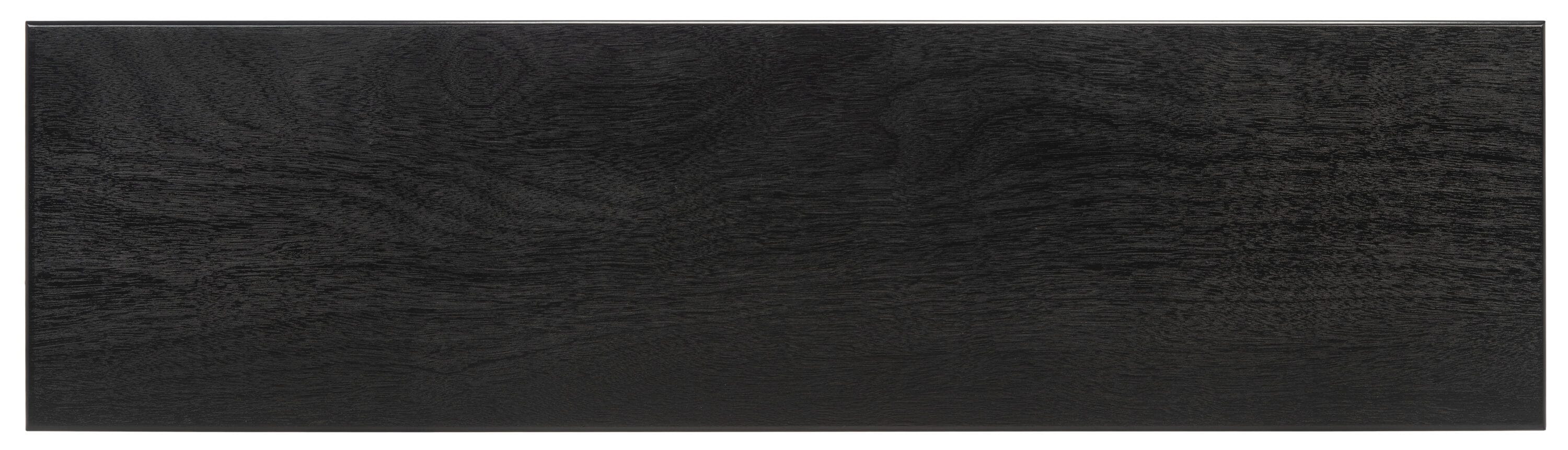 Farmhouse Chic Black Wood & Metal 3-Drawer Console Table