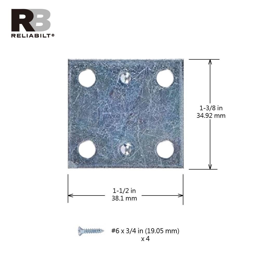 RELIABILT 32011ZCXLG Mending-Plates-Brackets-Braces - View #3