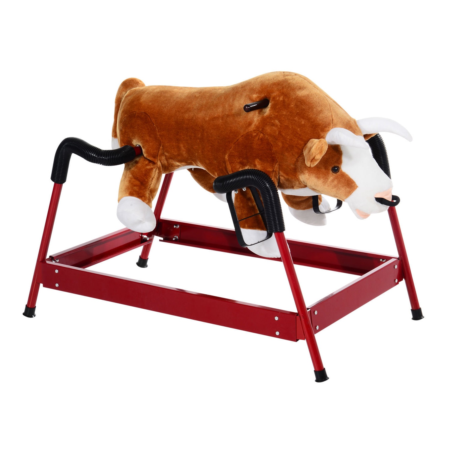 LOVMOR SF-Y-W2225P217690 Kids Spring Rocking Horse Rodeo Bull Style with Realistic Sounds for Children over 3 Years Old