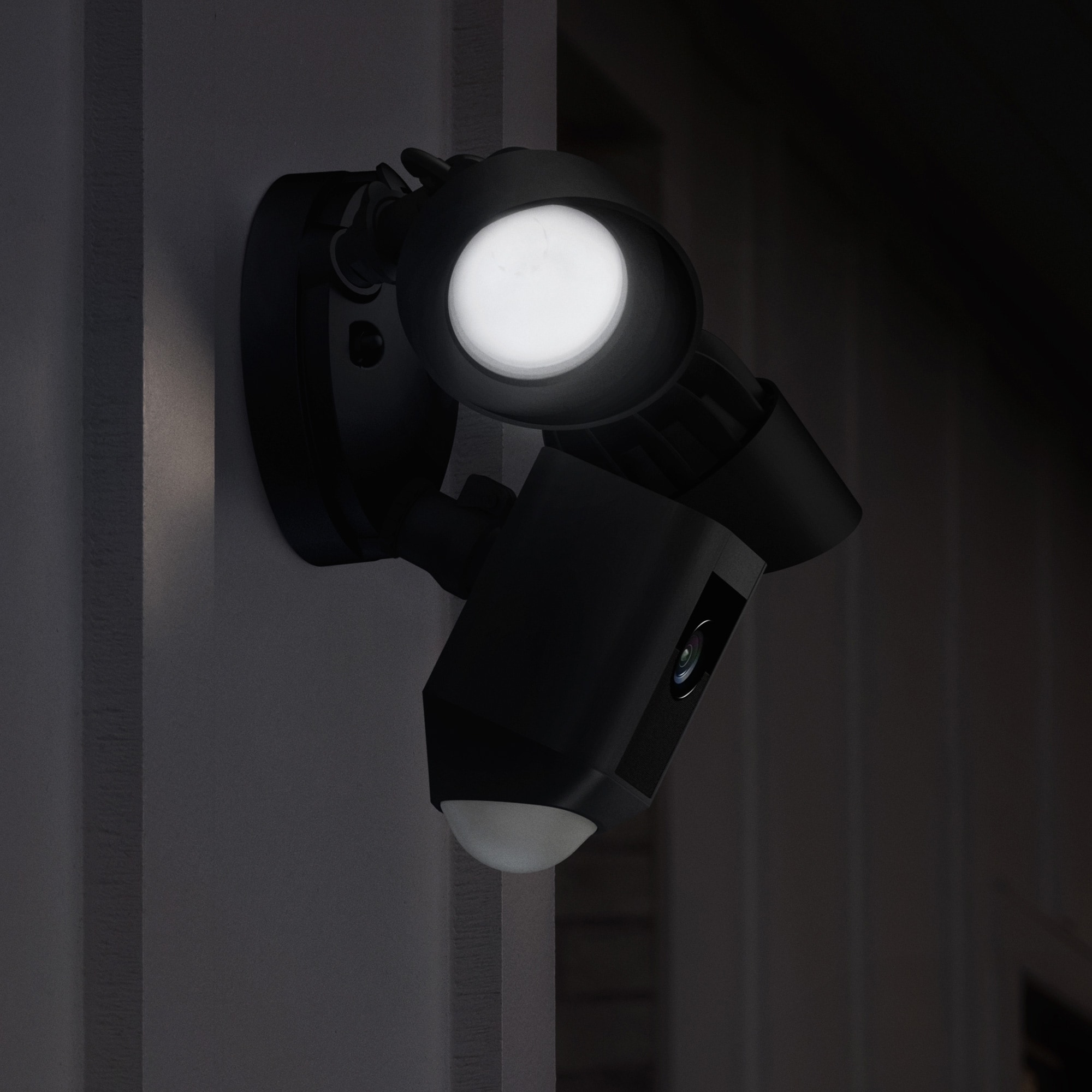 Ring Floodlight Cam - Hardwired Outdoor Smart Security Camera with