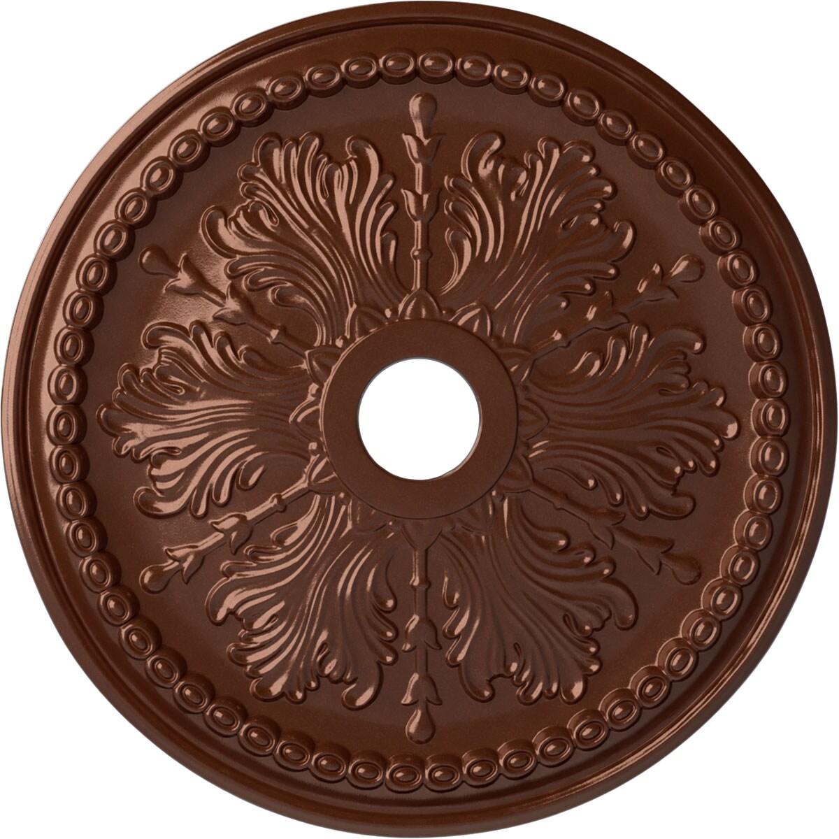 Ekena Millwork CM27WICPS Winsor 27.5-in W x 27.5-in L Painted Copper Penny Polyurethane Whole Ceiling Medallion