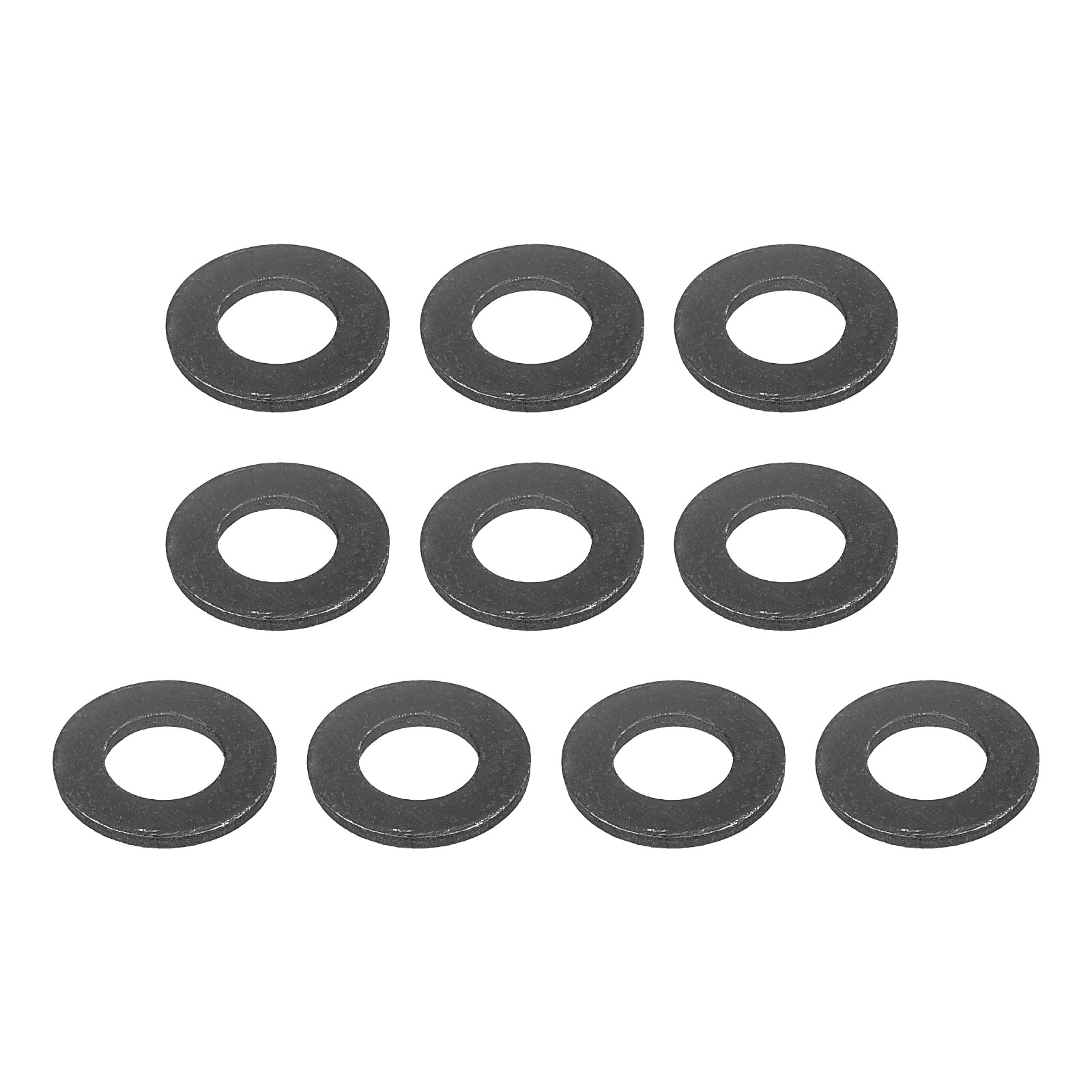 Unique Bargains 25pcs Carbon Steel Flat Washer Fits M8 Bolts M8 x 16 x 1.5mm Black Oxidized Grade 8.8 Alloy Steel Fasteners for Mechanical Industry #S25072801UX0746
