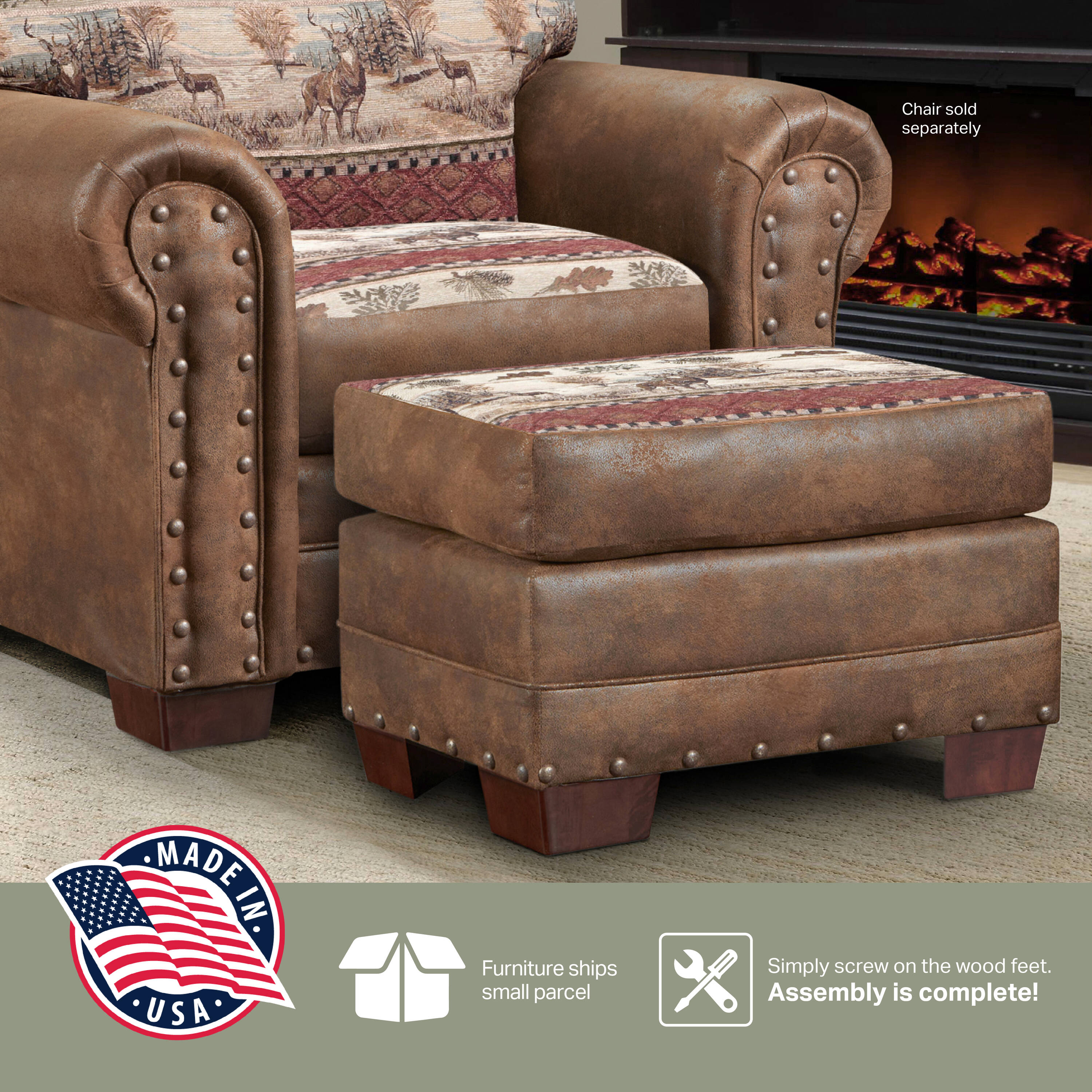 American Furniture Classics 8500-50 Indoor-Ottomans - View #7