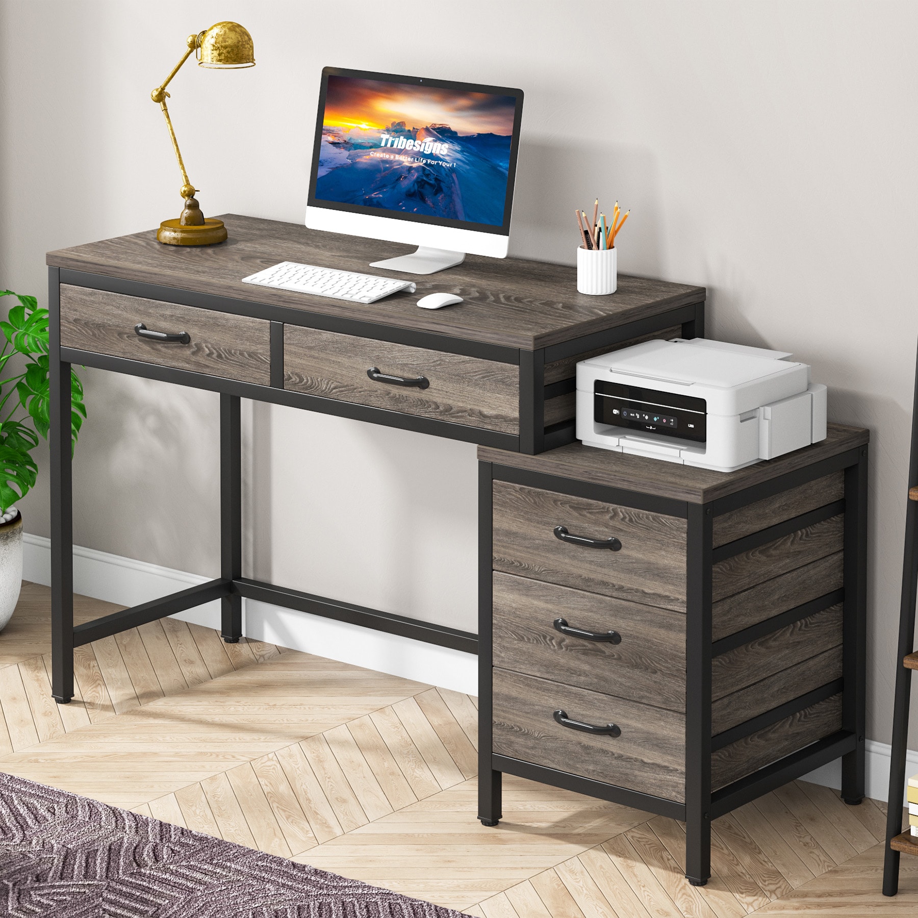Fnova LWTJ-JW0449 Office Conference Table Multiple colors/finishes 2 -Person Conference table ( 51.18-in W x 32.28-in H )