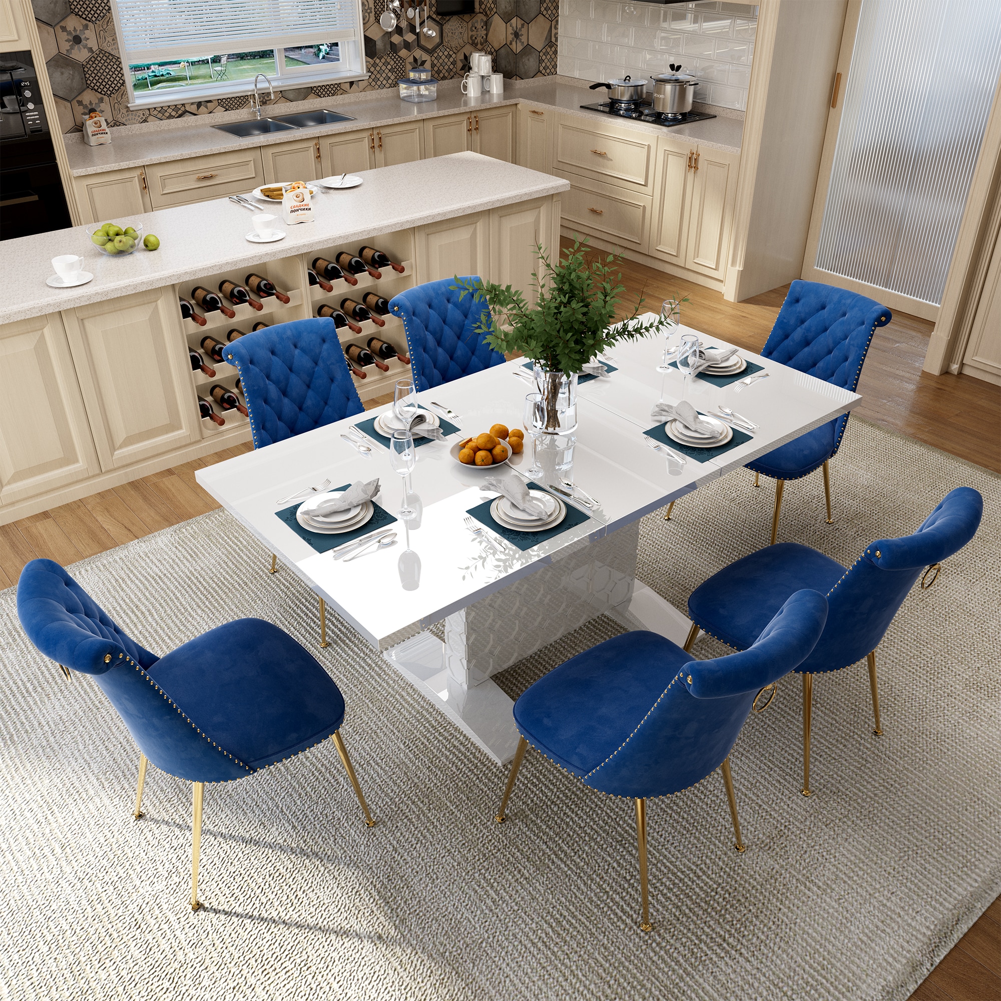 Clihome CL-ST1WH703NY Dining-Sets - View #3