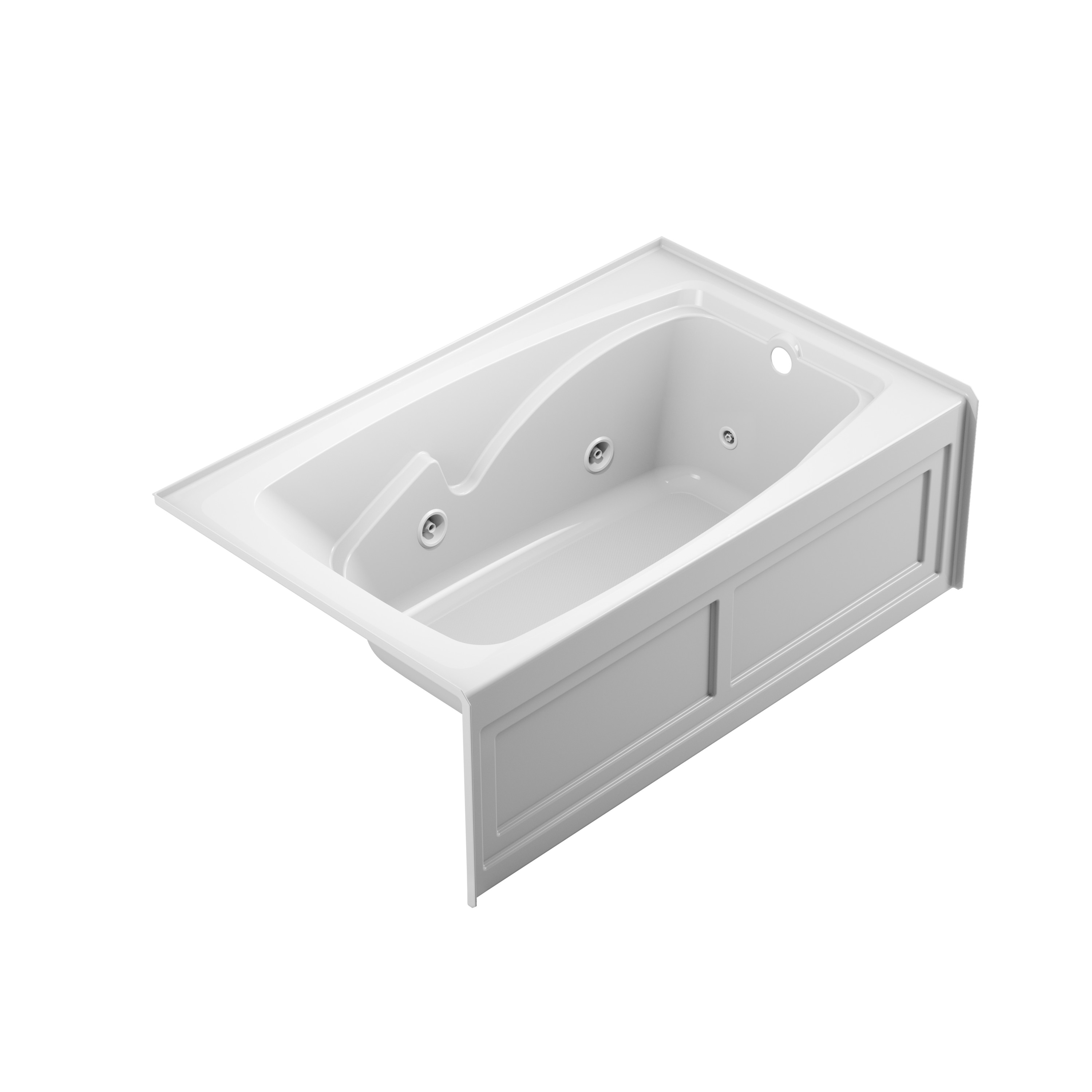 Jacuzzi NH22959 CETRA 36-in x 60 White Acrylic Rectangular Alcove Whirlpool tub ( Right Drain )